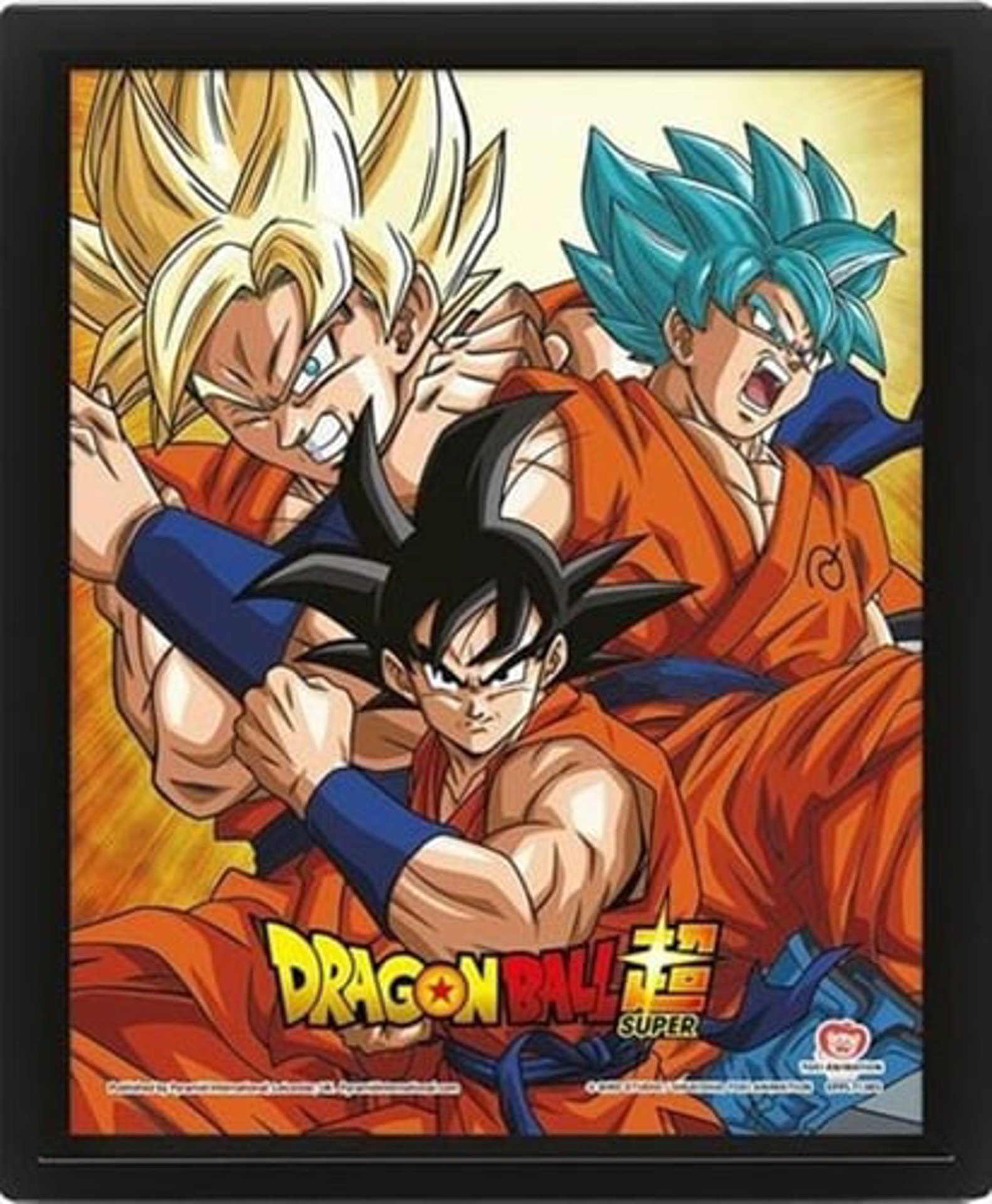 Dragon Ball Super - Amis ou ennemis Cadre 3D Lenticulaire 26x20cm - flash vidéo