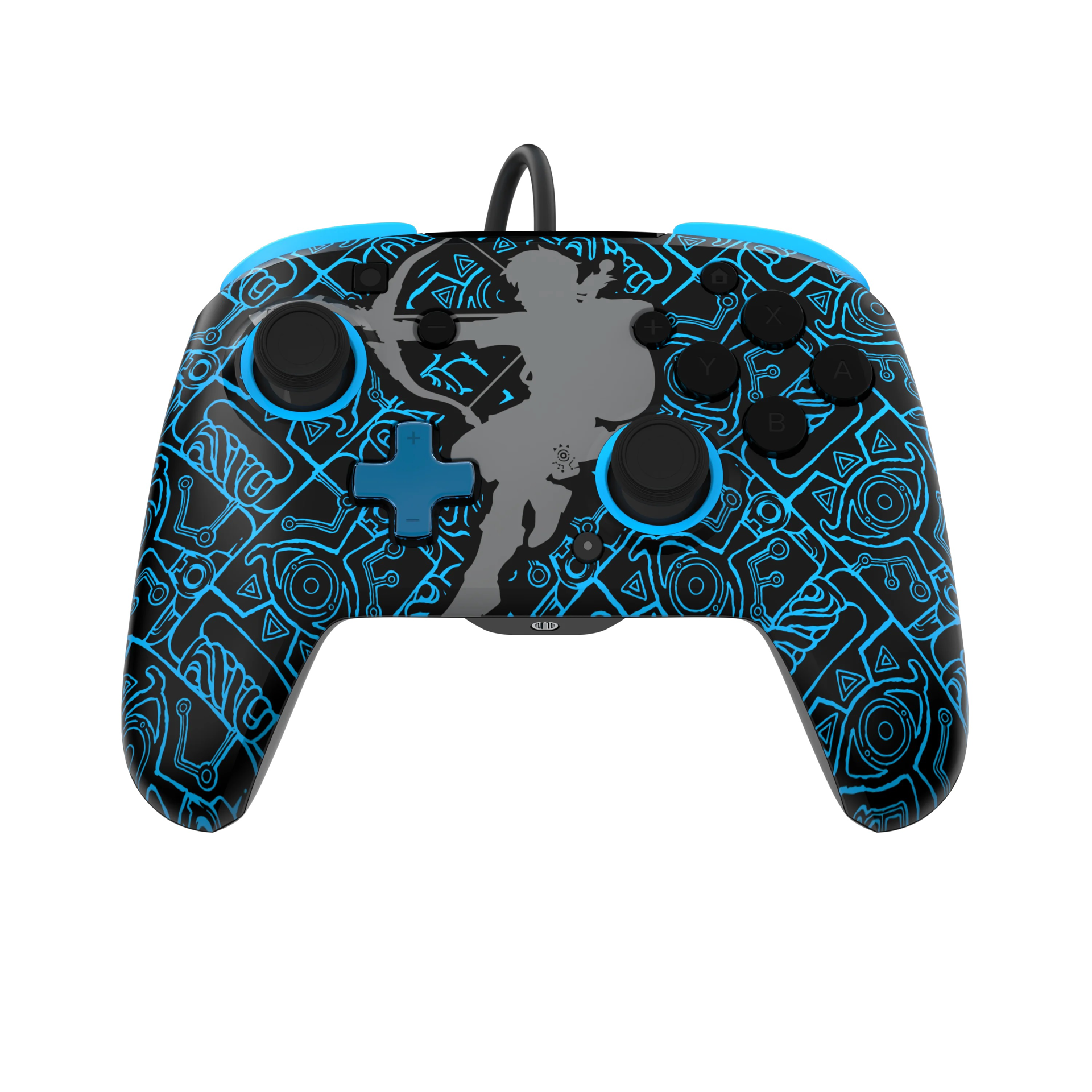 PDP - Manette de jeu filaire REMATCH Sheikah Shoot (Glow-in-the-dark) pour Nintendo Switch et Switch OLED - flash vidéo