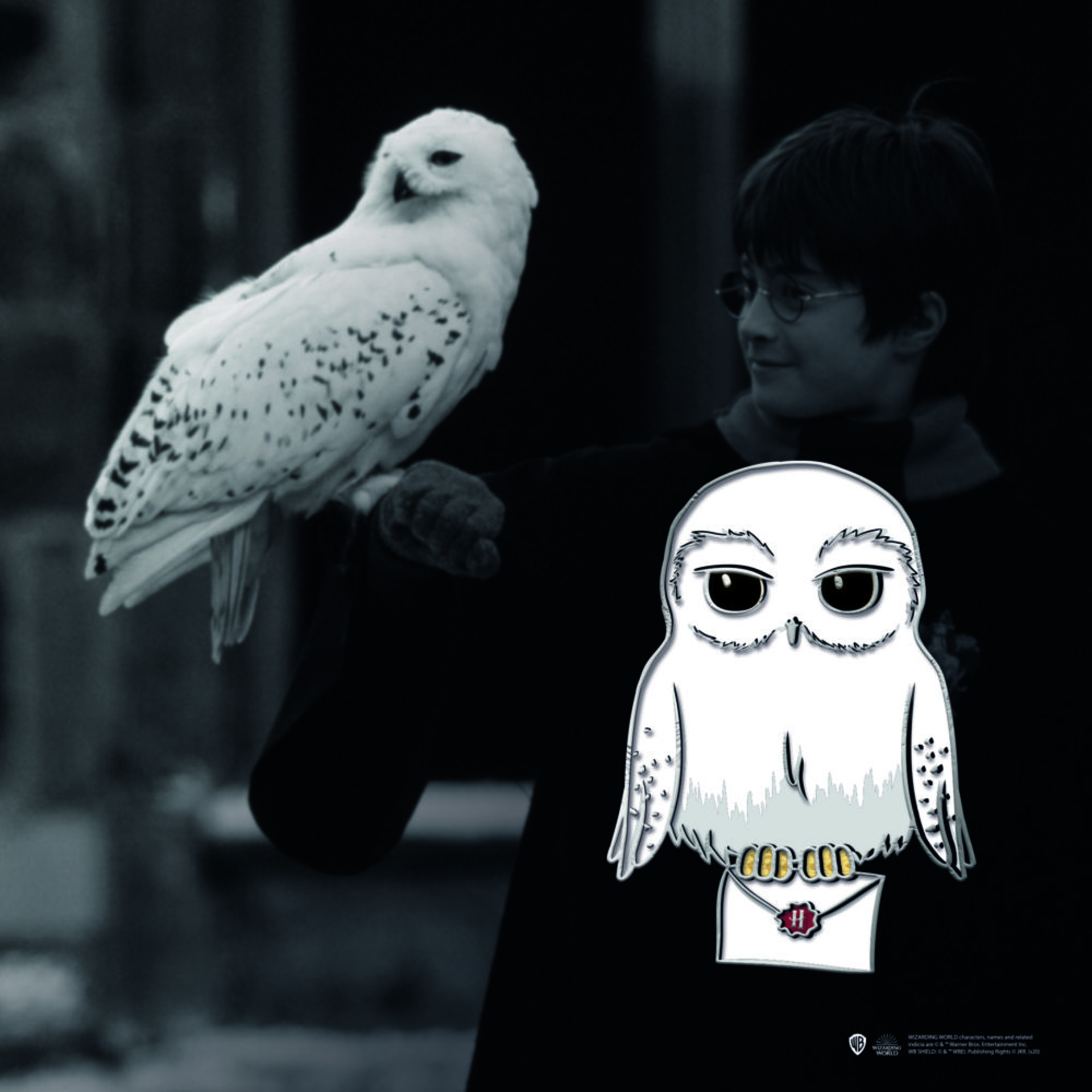 Wizarding World - Harry Potter - Pin's - Hedwige - flash vidéo
