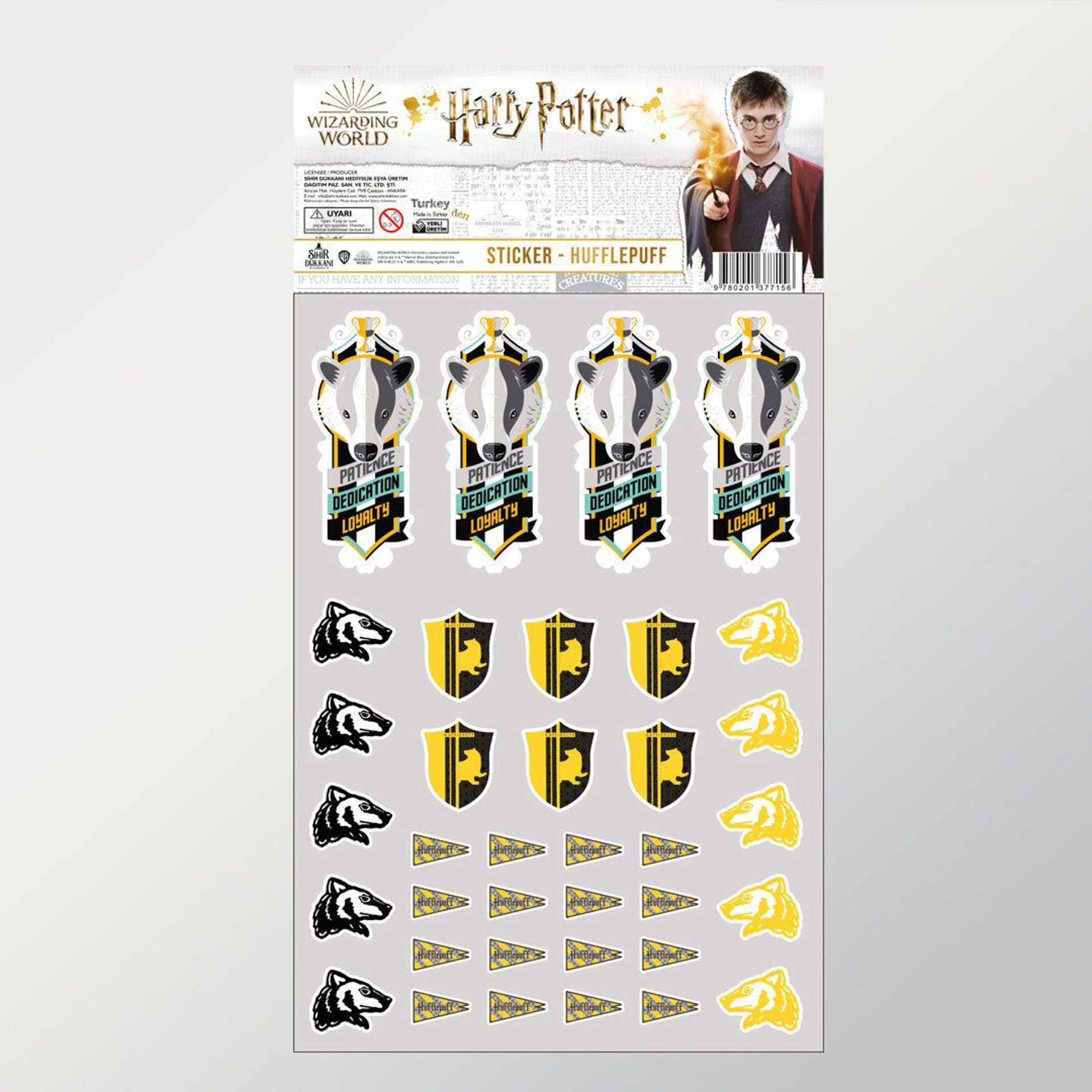 Wizarding World - Harry Potter - Stickers - Poufsouffle - flash vidéo