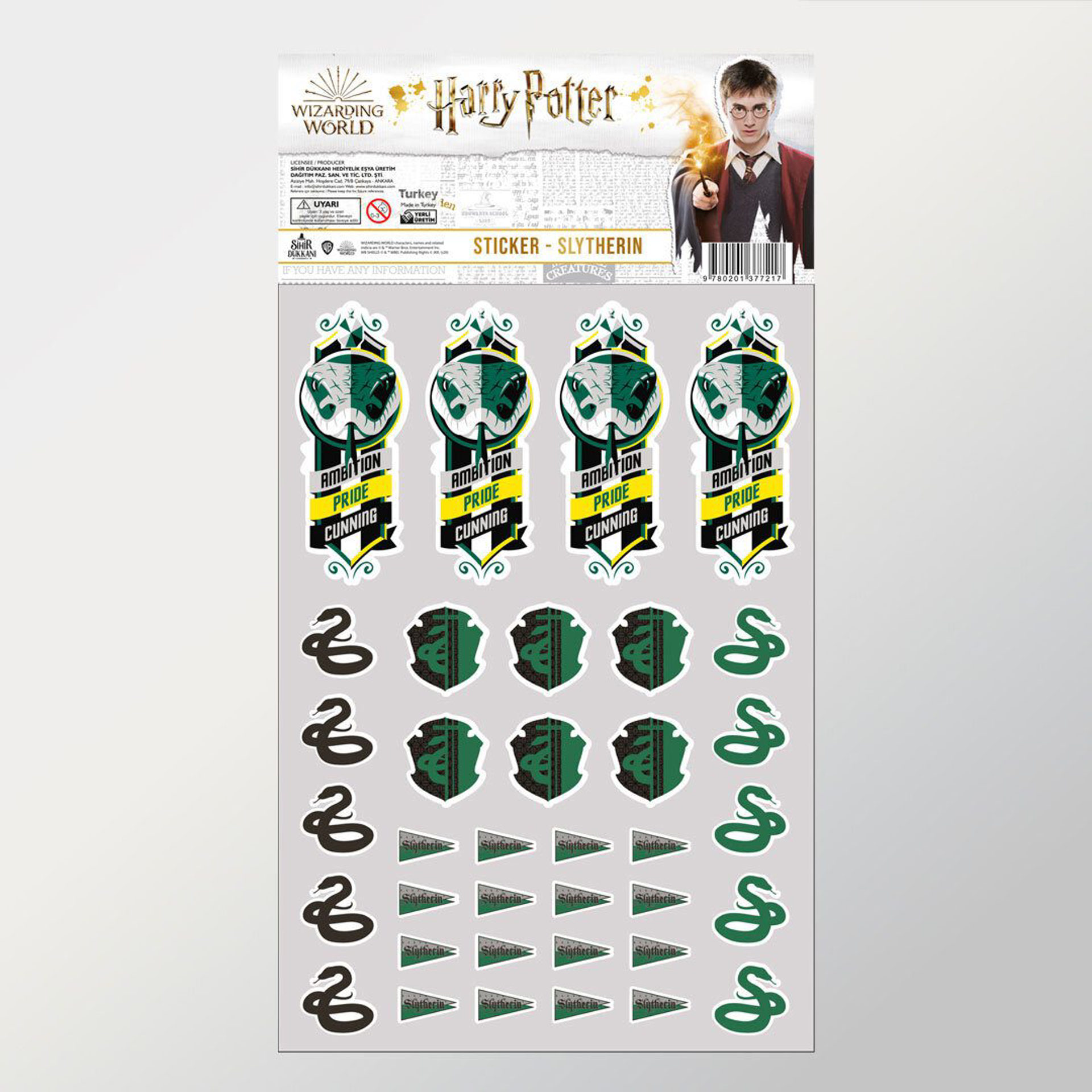 Wizarding World - Harry Potter - Stickers - Serpentard - flash vidéo