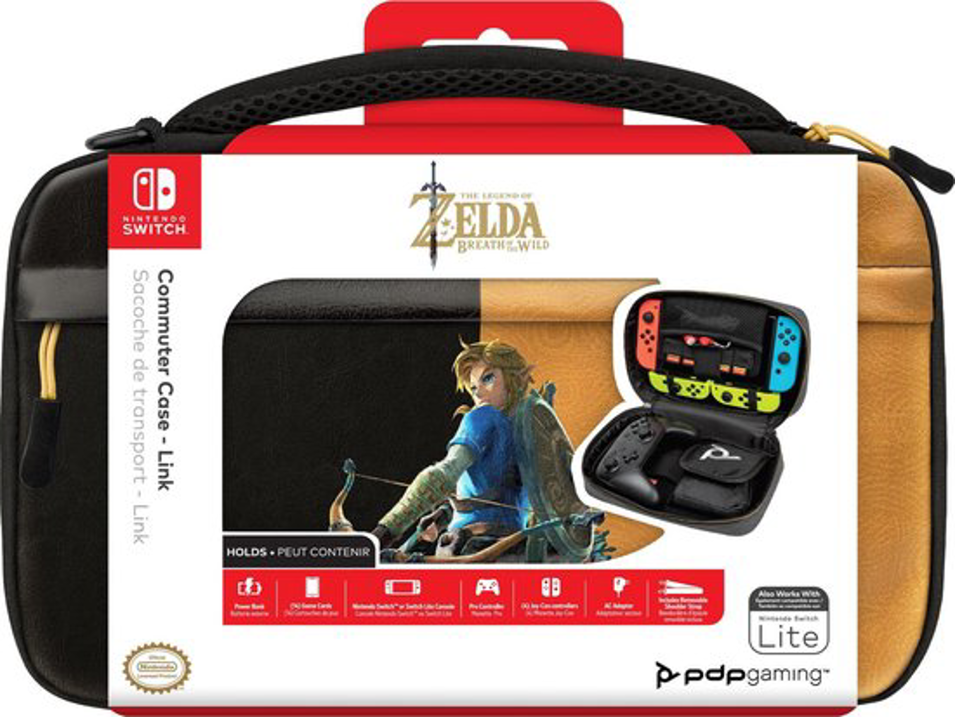 PDP - The Legend of Zelda: Breath of the Wild - Housse de transport pour Nintendo Switch, Switch Lite et Switch OLED