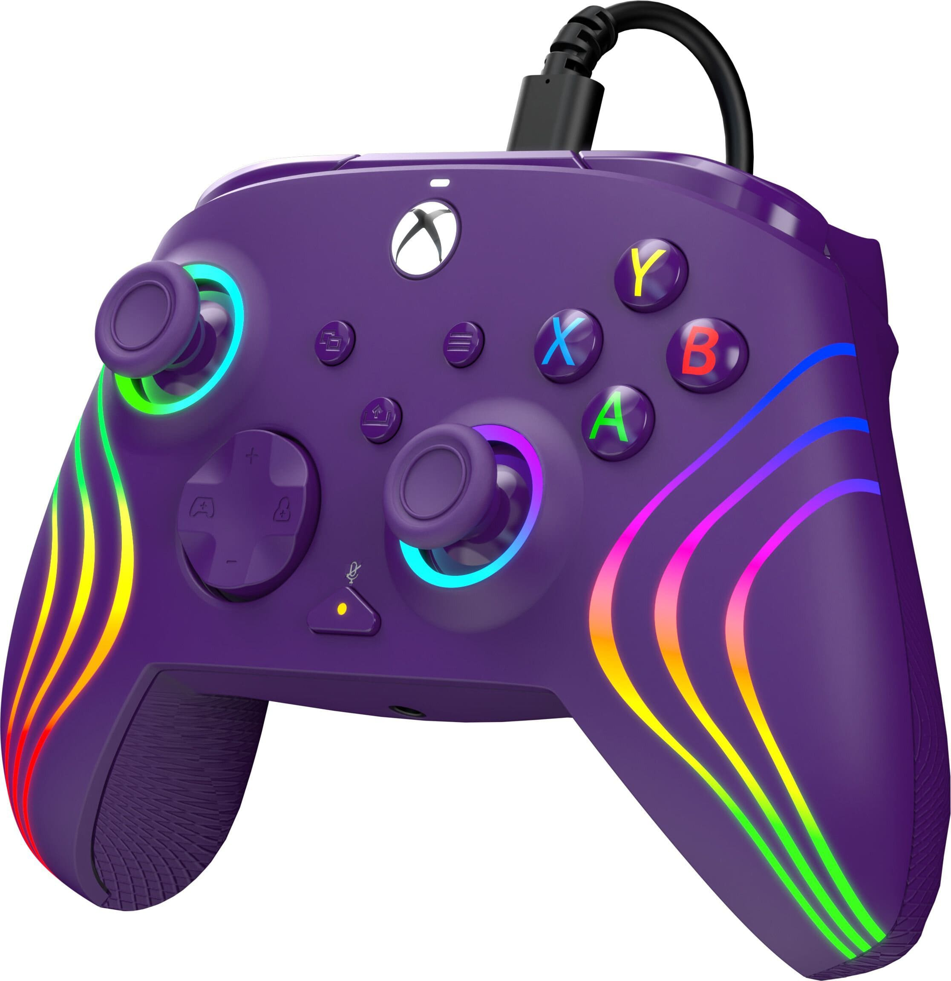 PDP - Manette filaire Afterglow Wave Violette pour Xbox Series X|S, Xbox One et Windows 10/11 - flash vidéo