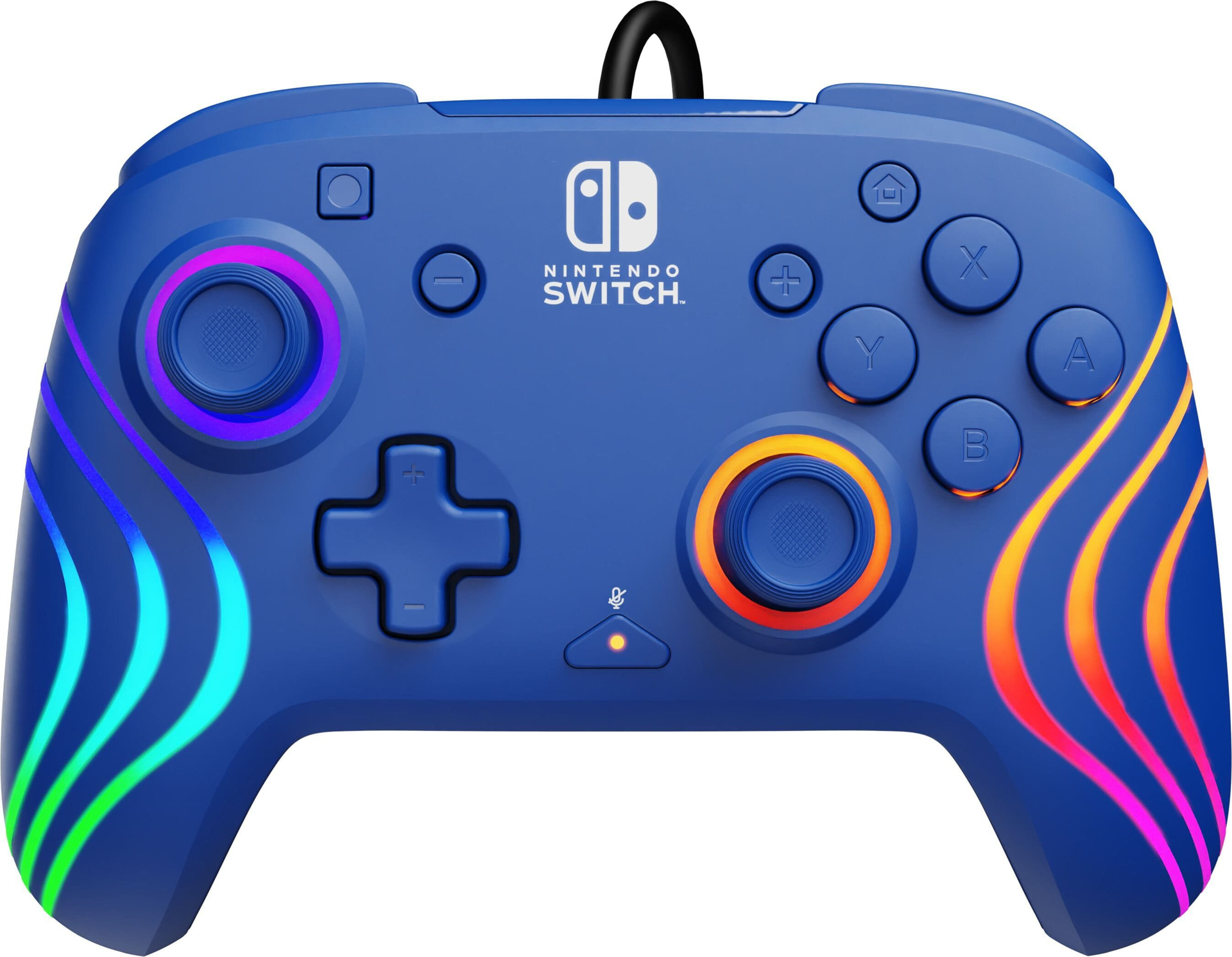 PDP - Manette filaire Afterglow Wave Bleu pour Nintendo Switch et Switch OLED - flash vidéo