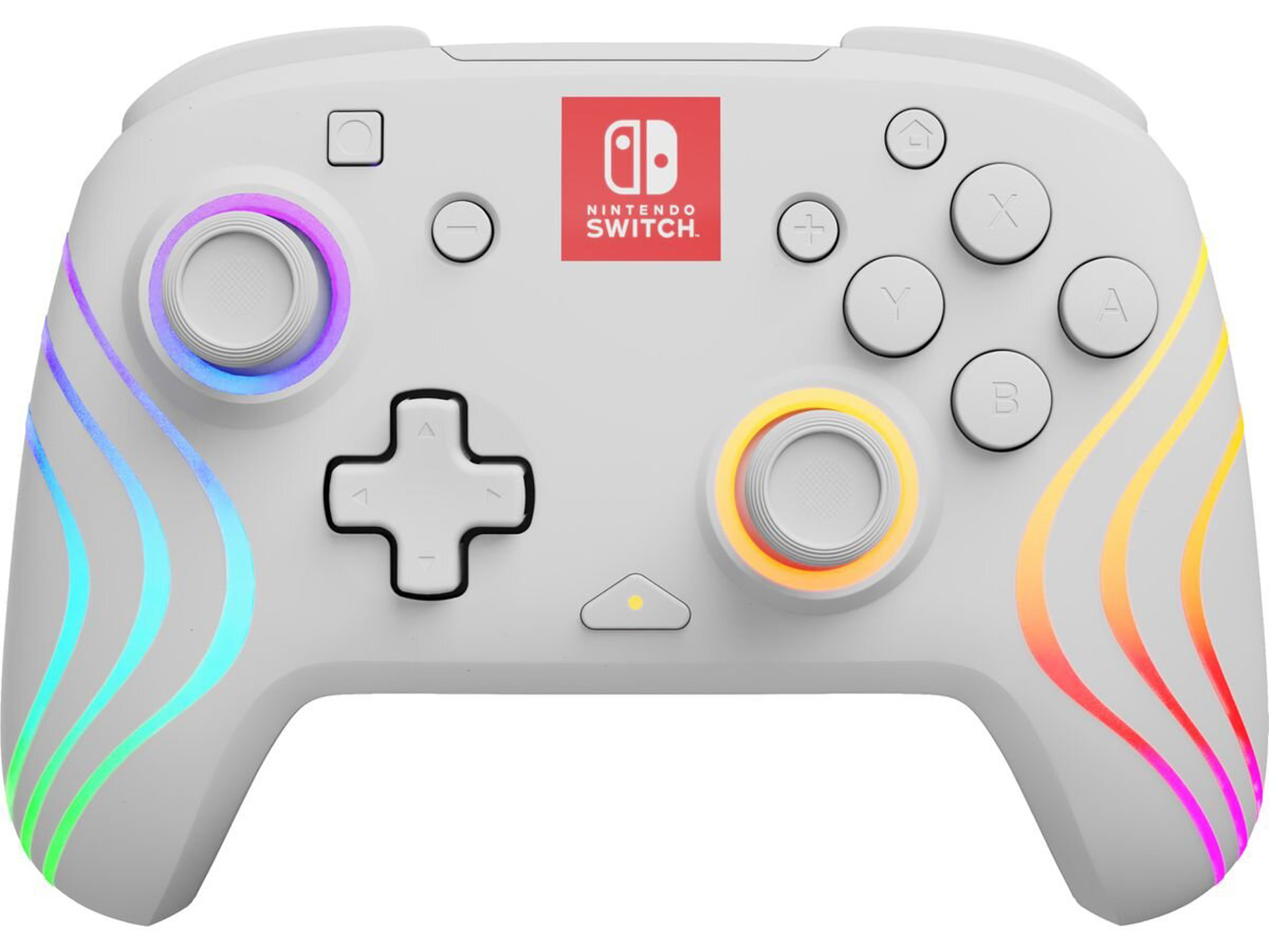 PDP - Manette sans fil Afterglow Wave Blanche pour Nintendo Switch et Switch OLED - flash vidéo