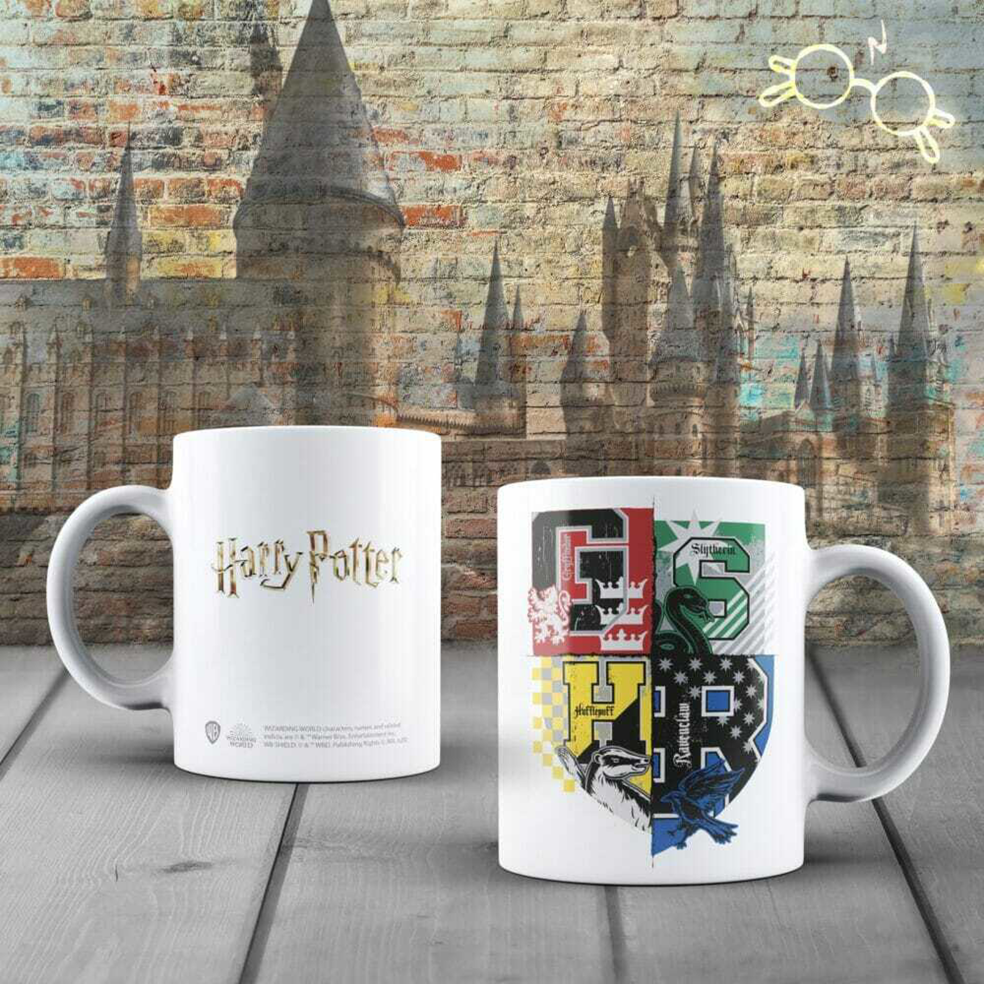Wizarding World - Harry Potter - Mug - Blason des maisons de Poudlard - flash vidéo