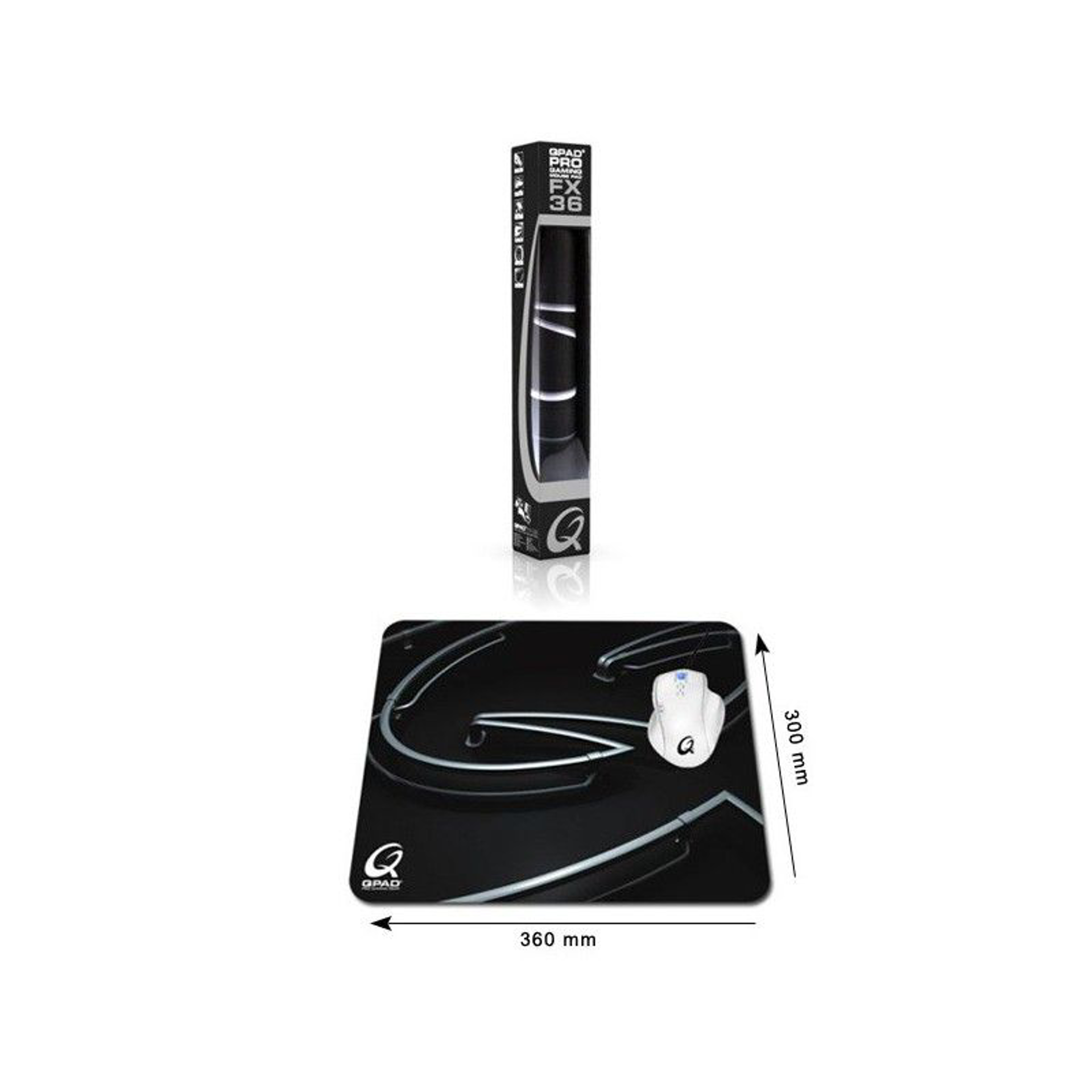 QPAD - FX-36 PRO - Tapis de souris Gaming M - flash vidéo