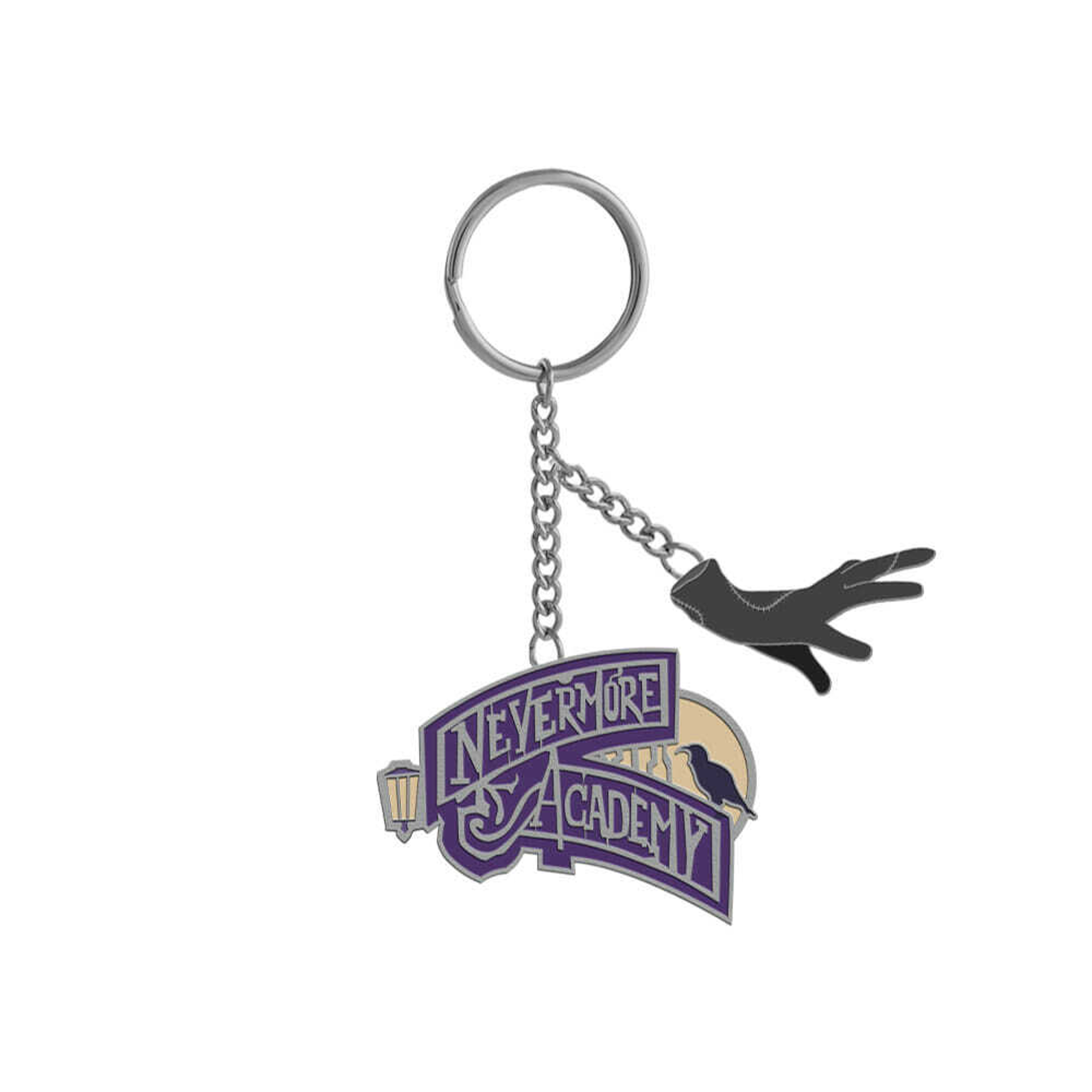 Netflix - Mercredi - Porte-clés en métal - Nevermore - flash vidéo