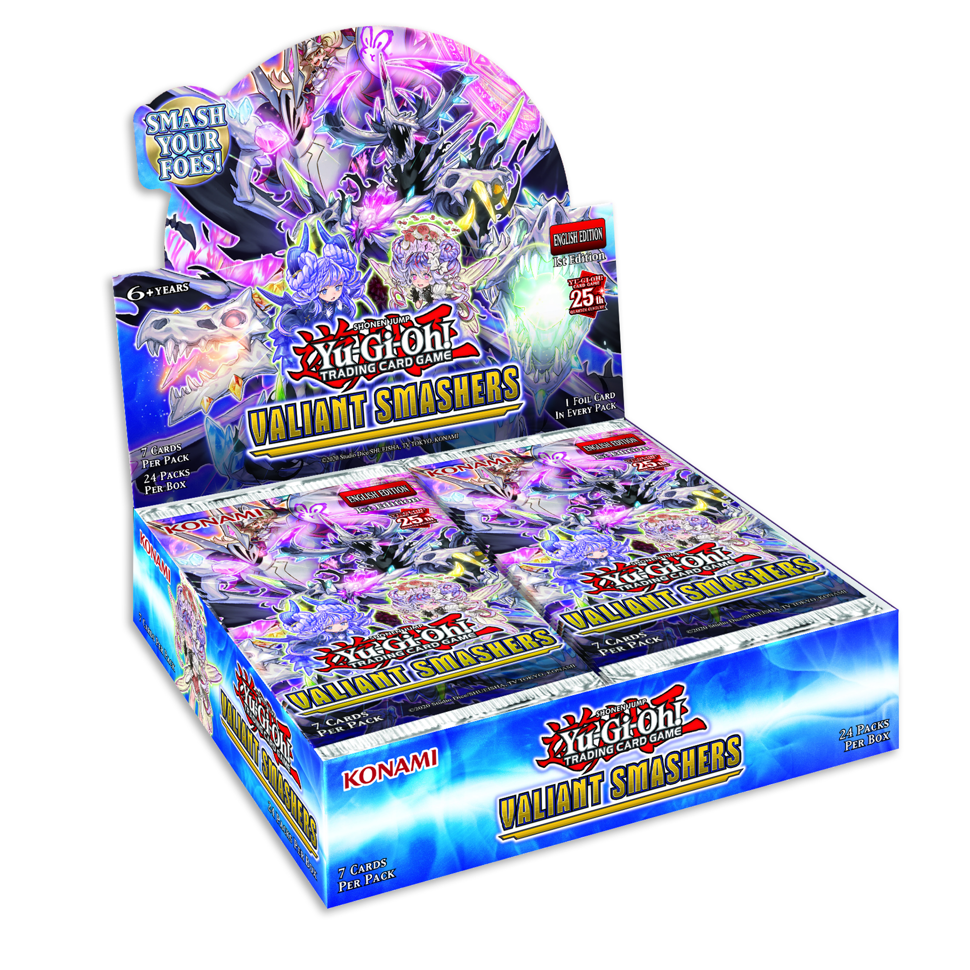 Yu-Gi-Oh! JCC - Display de Pack de Booster Valiant Smashers (24 Boosters) EN - flash vidéo