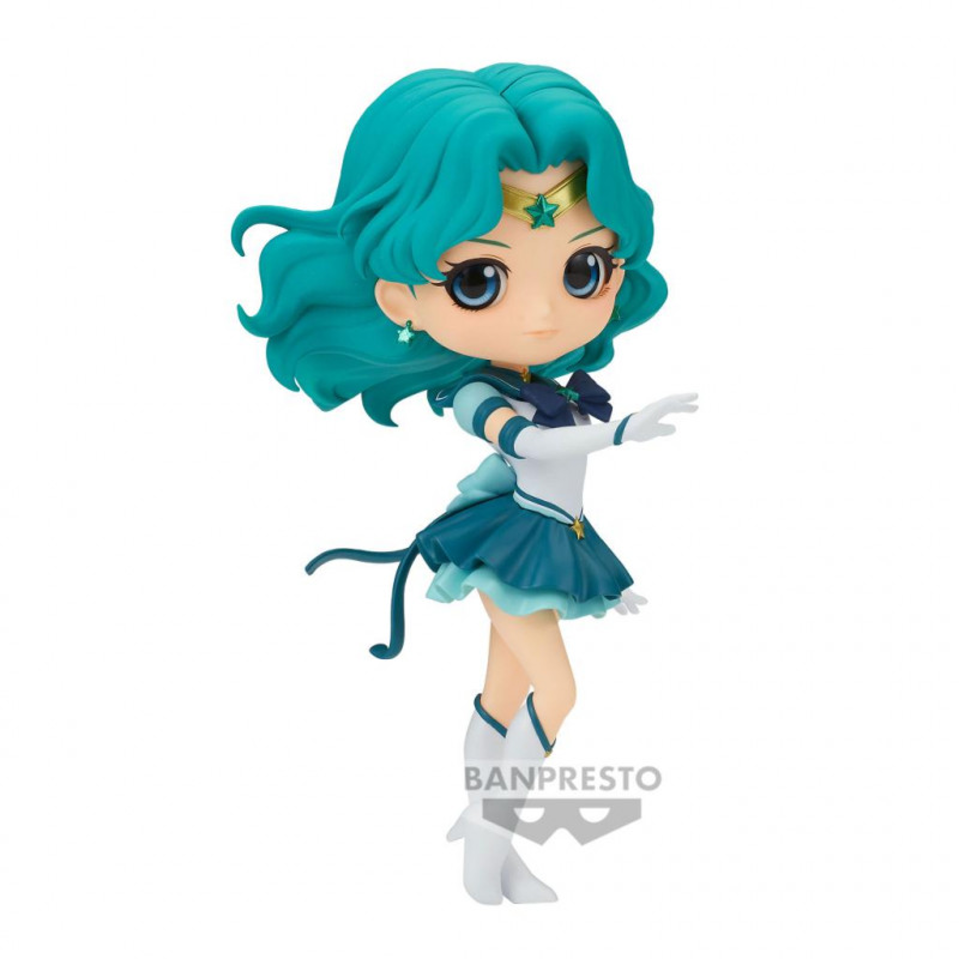 Pretty Guardian Sailor Moon Cosmos the Movie Q Posket - Eternal Sailor Neptune (Ver.A) Statue 14cm - flash vidéo