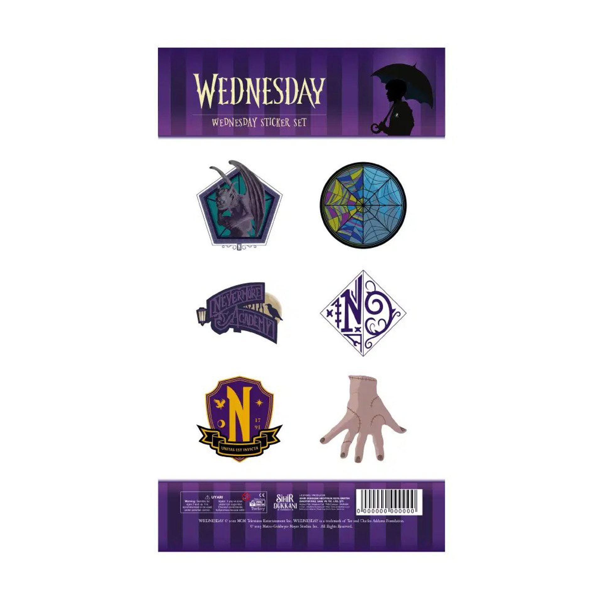 Netflix - Mercredi - Stickers - Mercredi Addams - flash vidéo