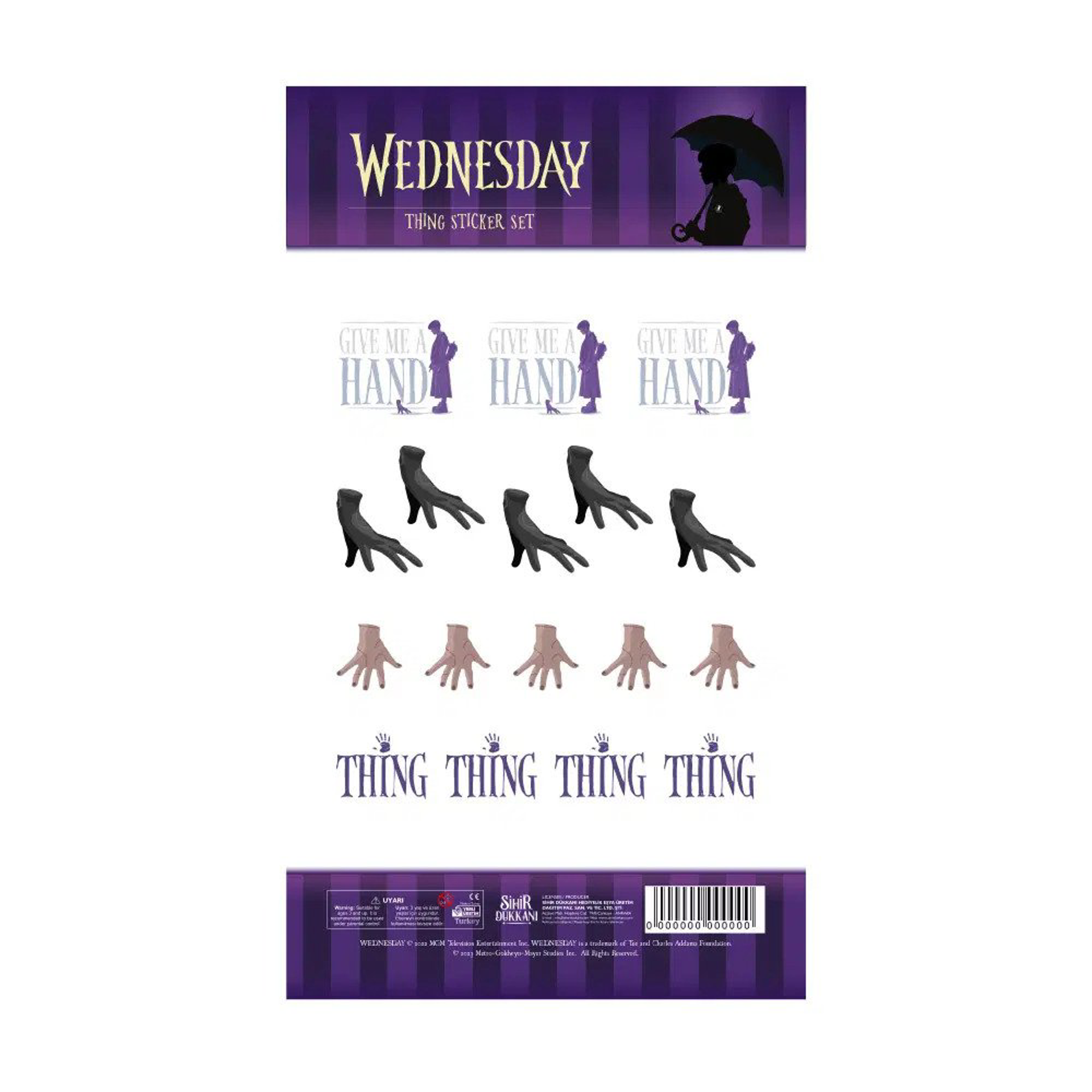 Netflix - Mercredi - Stickers - La Chose - flash vidéo