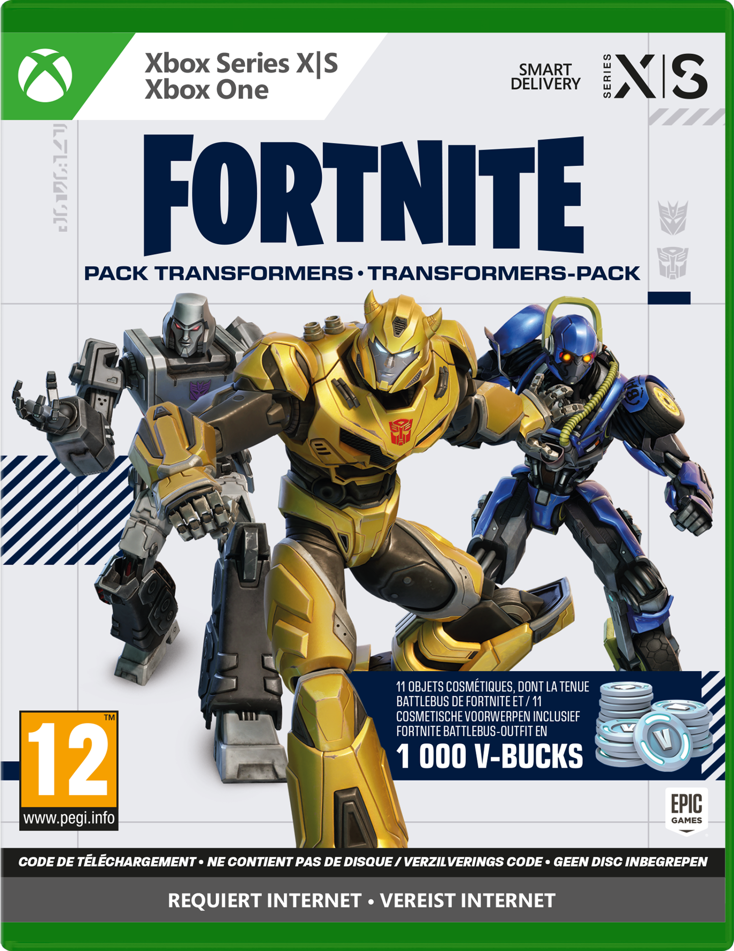 Fortnite - Pack Transformers (Code-in-a-box) - flash vidéo