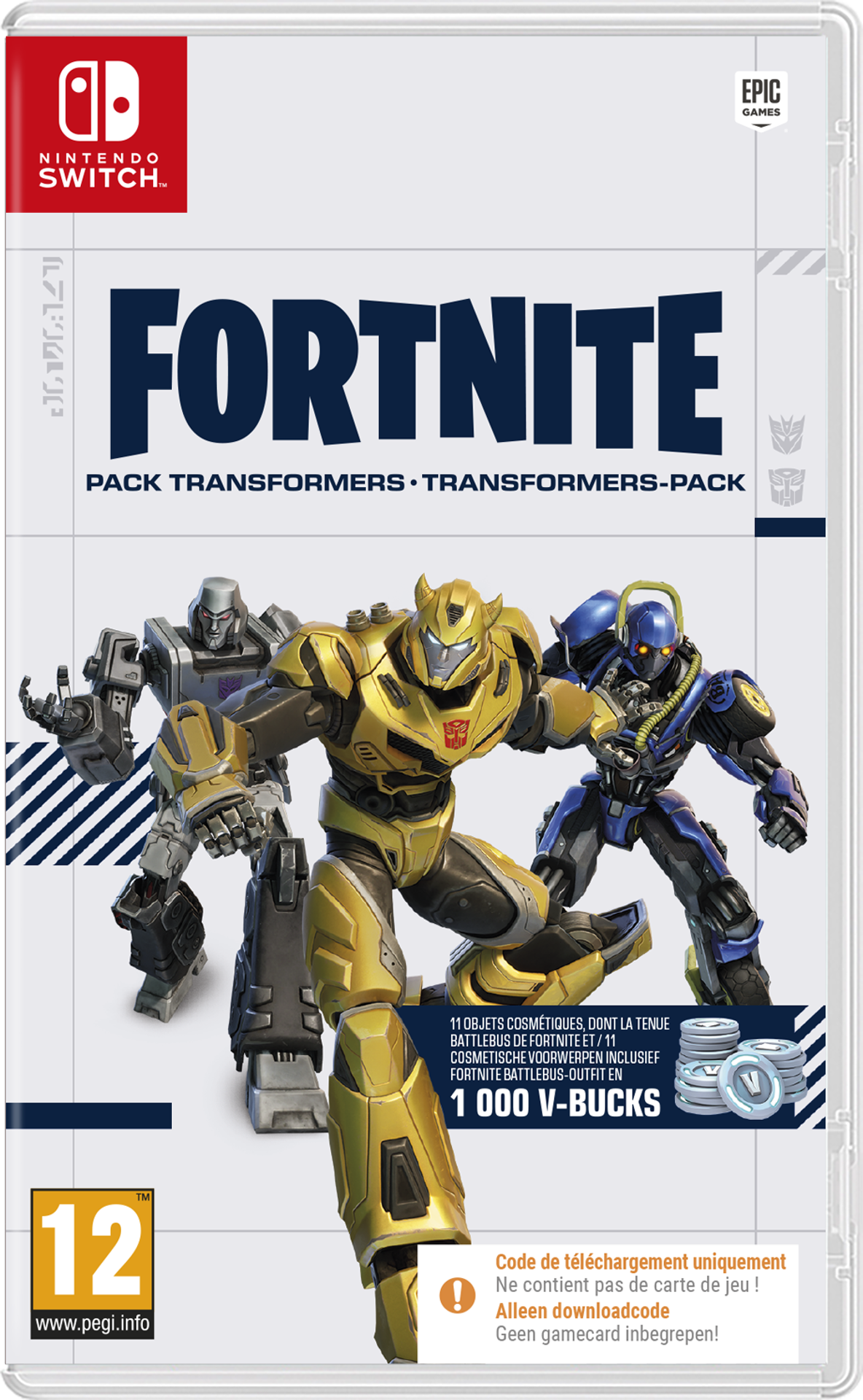 Fortnite - Pack Transformers (Code-in-a-box) - flash vidéo
