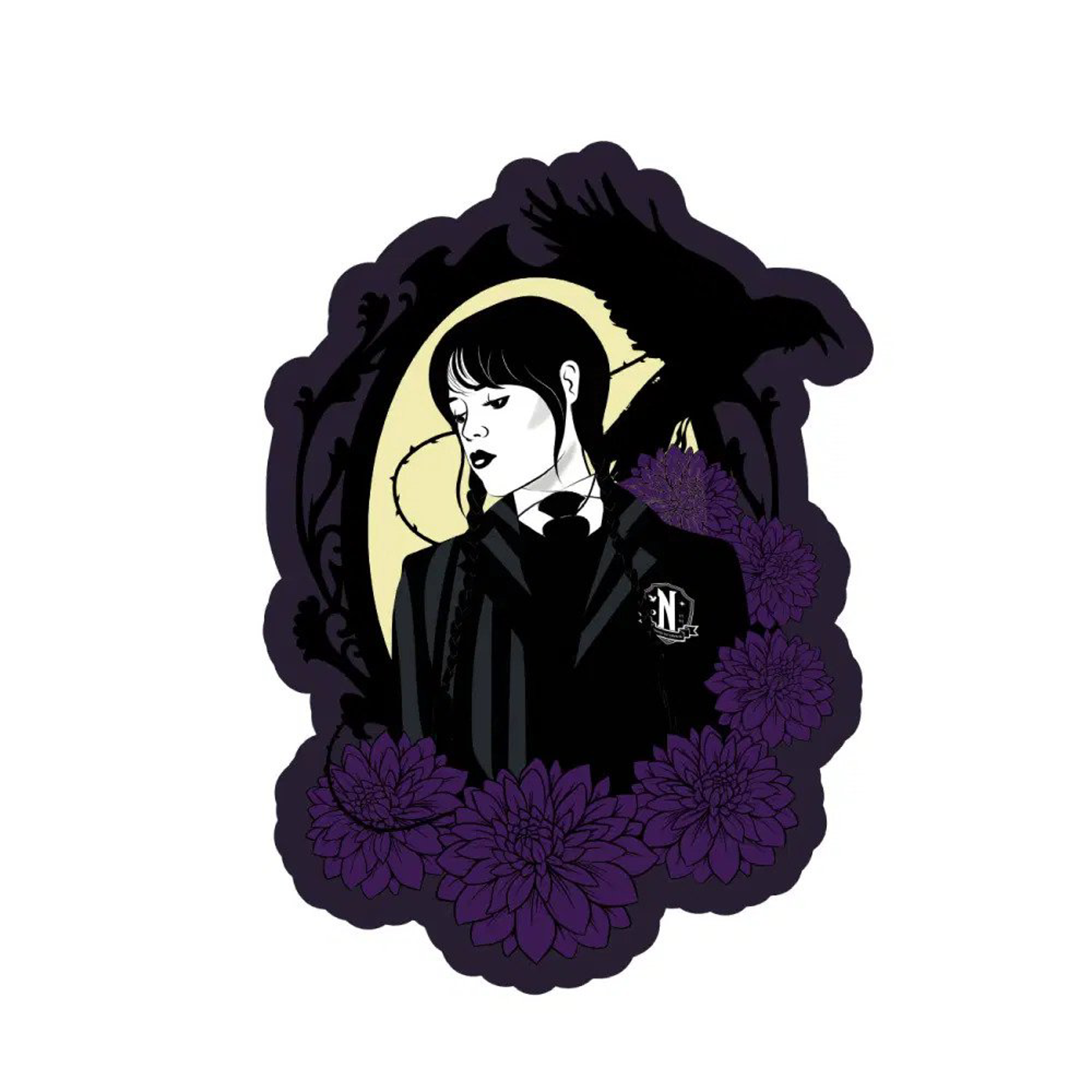 Netflix - Mercredi - Aimant - Mercredi Addams - flash vidéo