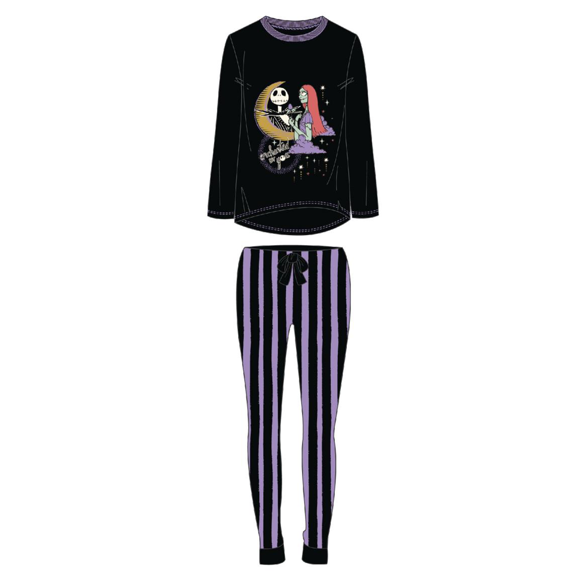 Disney - L'Etrange Noel de Monsieur Jack - Pyjama Jack et Sally - XS-XL - flash vidéo