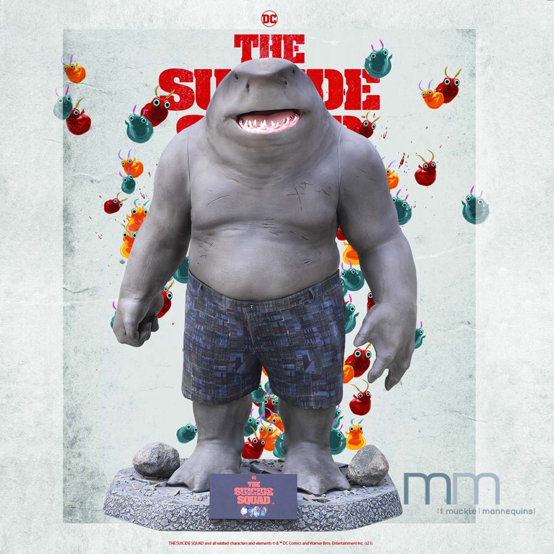 The Suicide Squad - Statue taille réelle King Shark (Base incluse) - flash vidéo