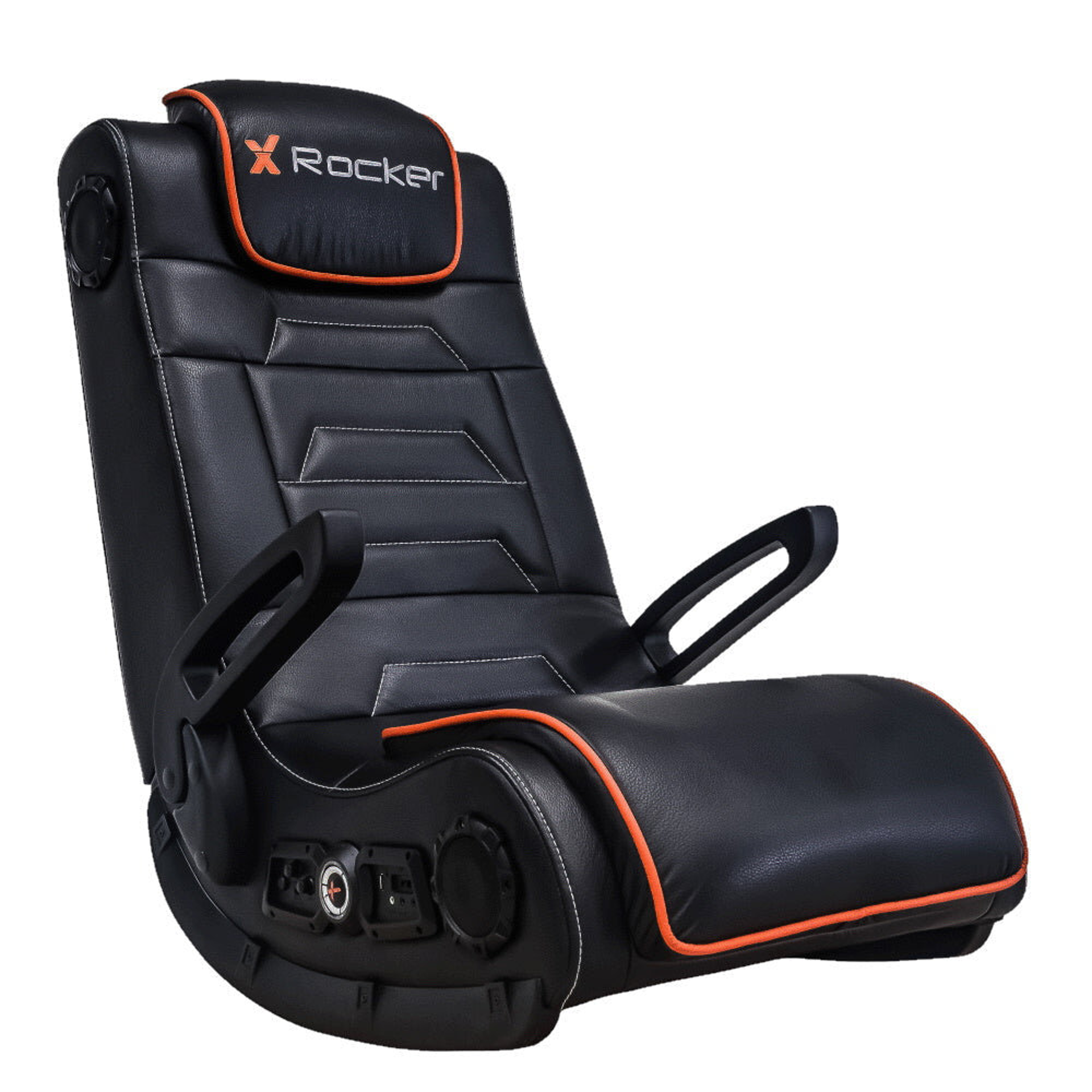 X Rocker - Siège de jeu sans-fil Rocker Sentinel 4.1 Orange/Noire - flash vidéo