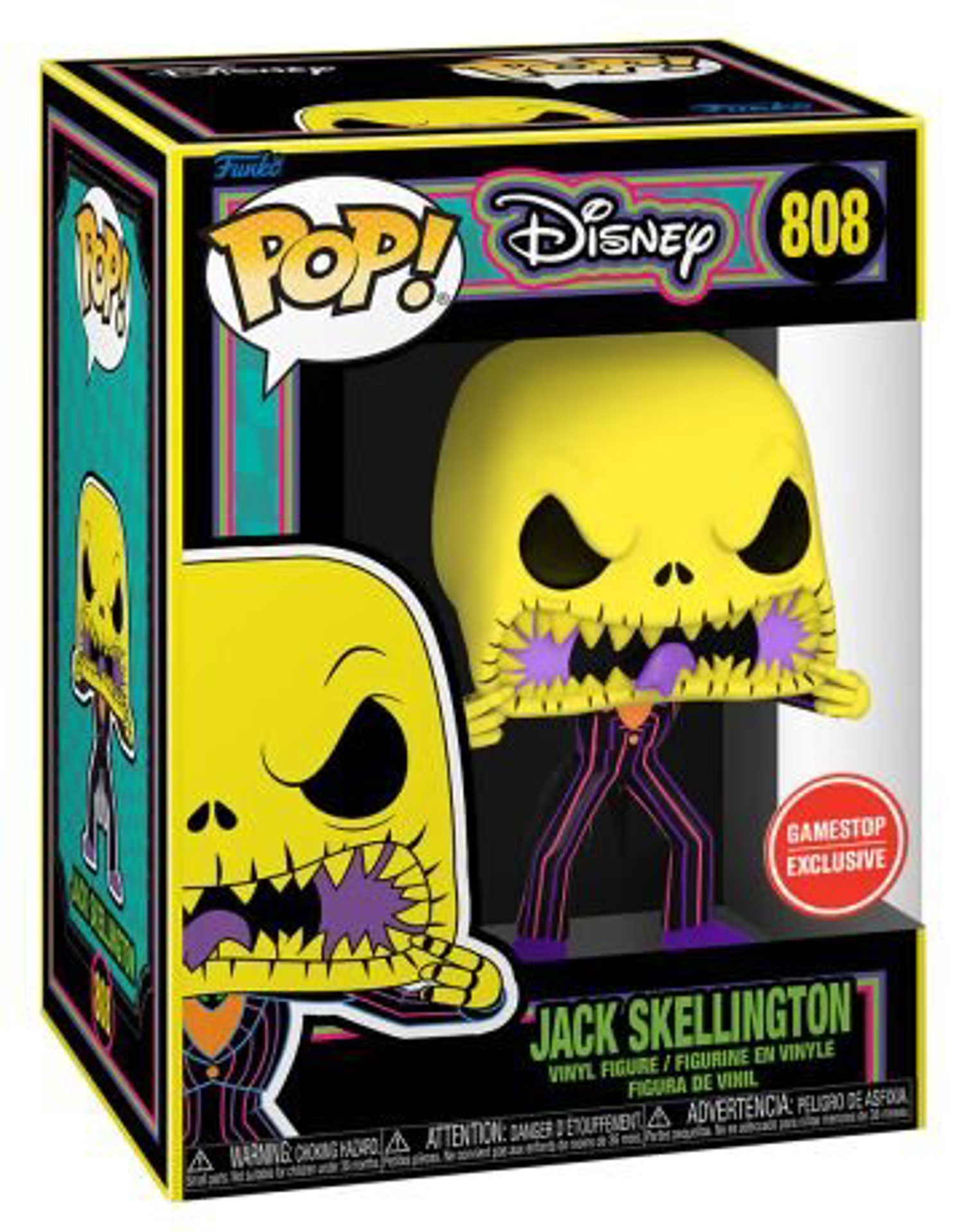 Funko Pop! Disney: The Nightmare Before Christmas - Jack Skellington (Blacklight) (Special Edition) - flash vidéo