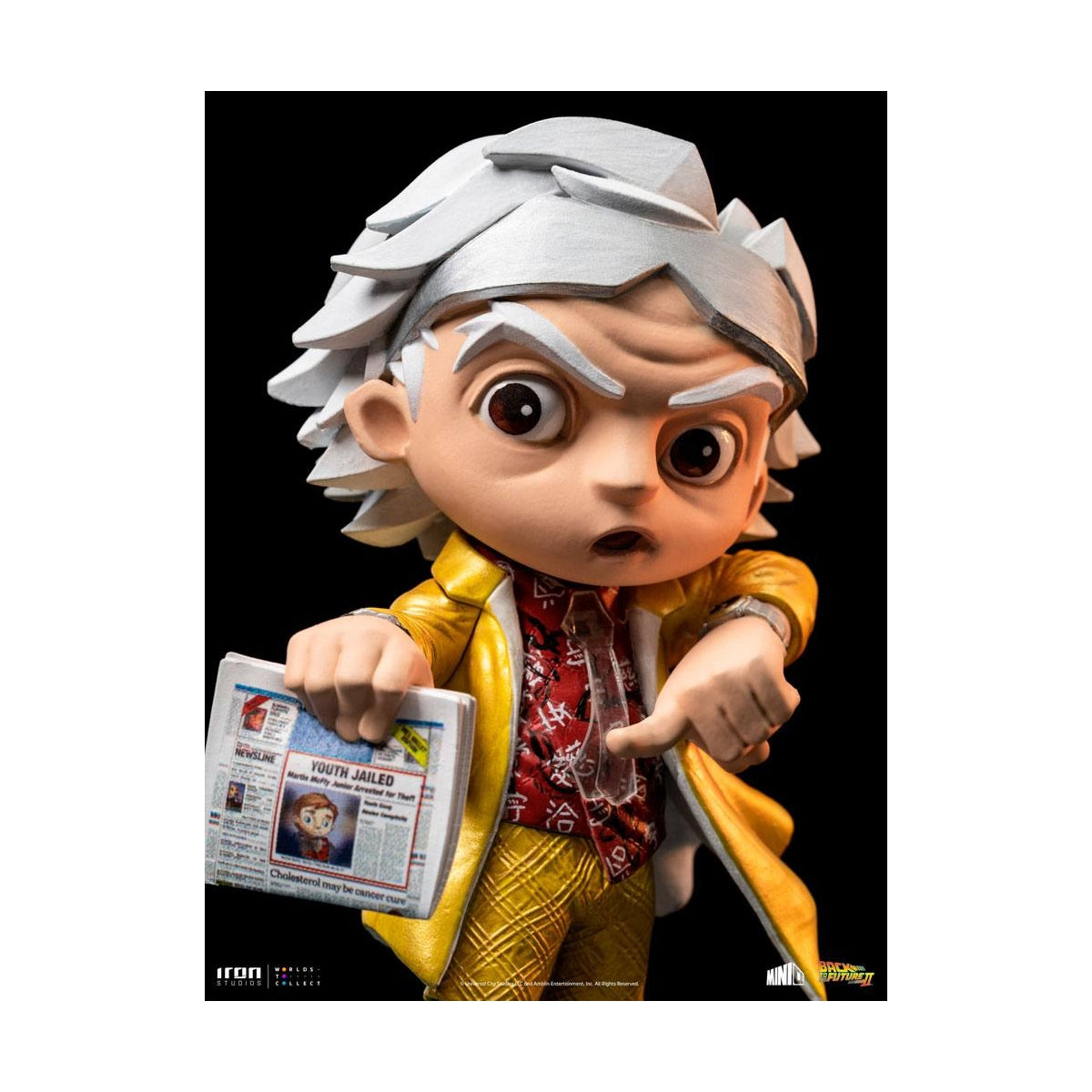 Iron Studios - MiniCo - Back to the Future 2 - Doc Brown Statue 15cm - flash vidéo