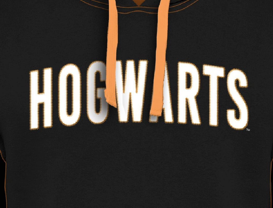 Harry Potter - Sweat Noir Hommes Emblème Poudlard - M