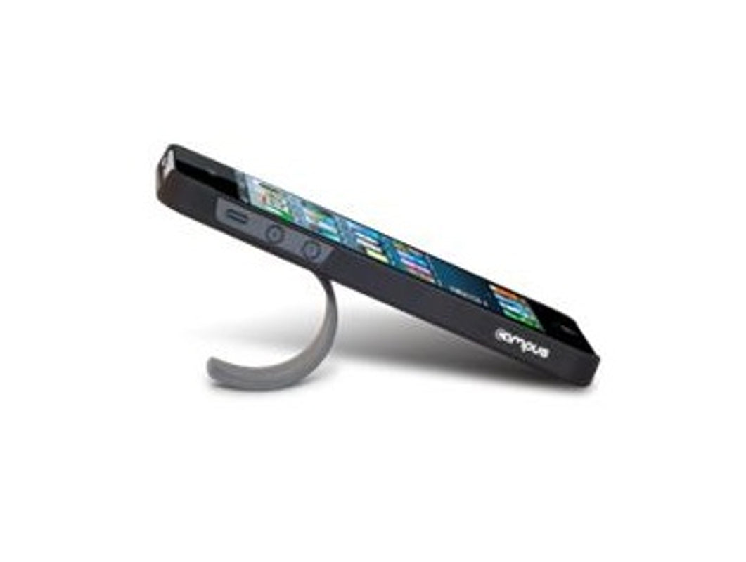 CAMPUS FlipShield Coque&Stand Noir/Clip Bleu pr iPhone 5+ Film