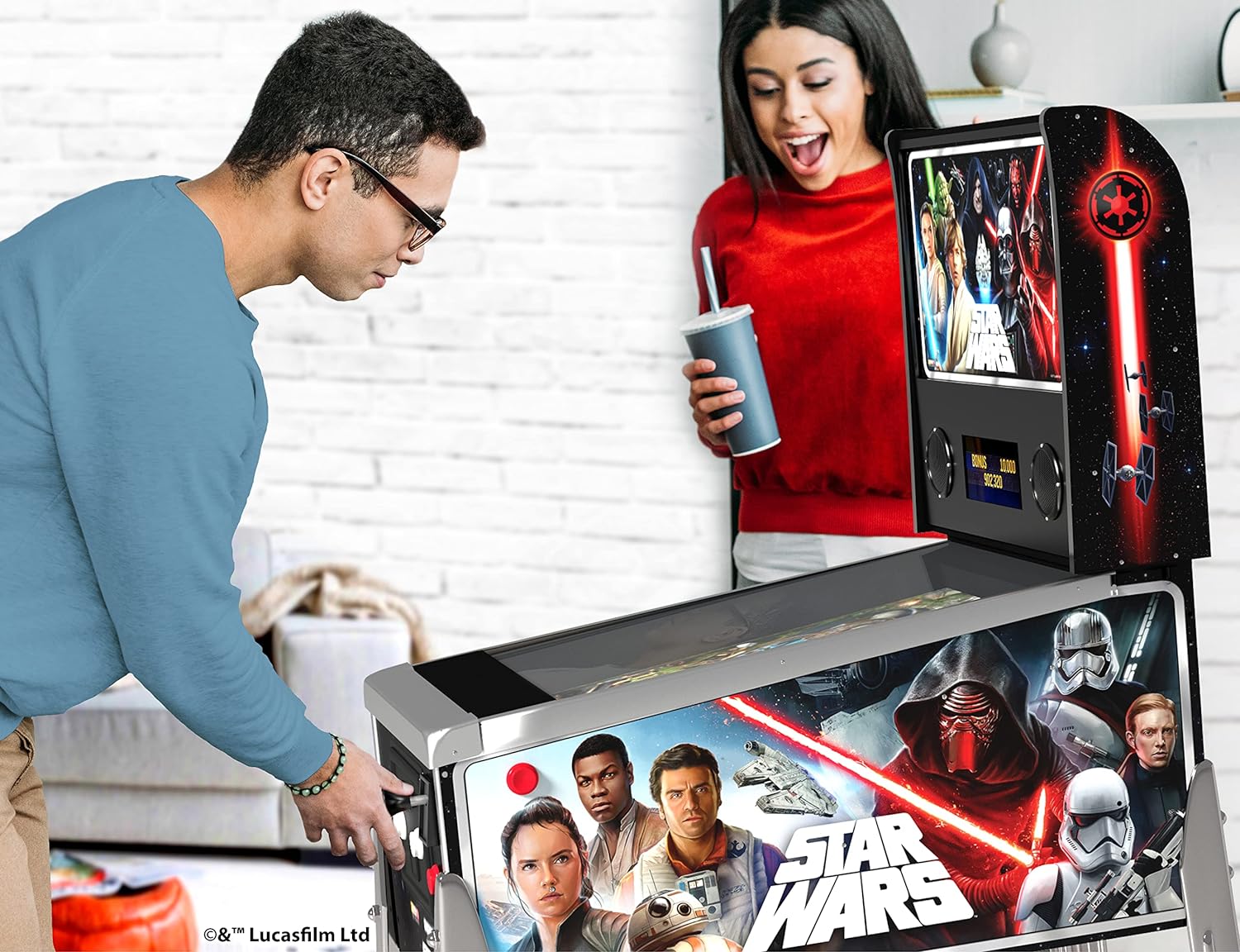 Arcade1Up - Star Wars Flipper Machine Virtuelle - flash vidéo