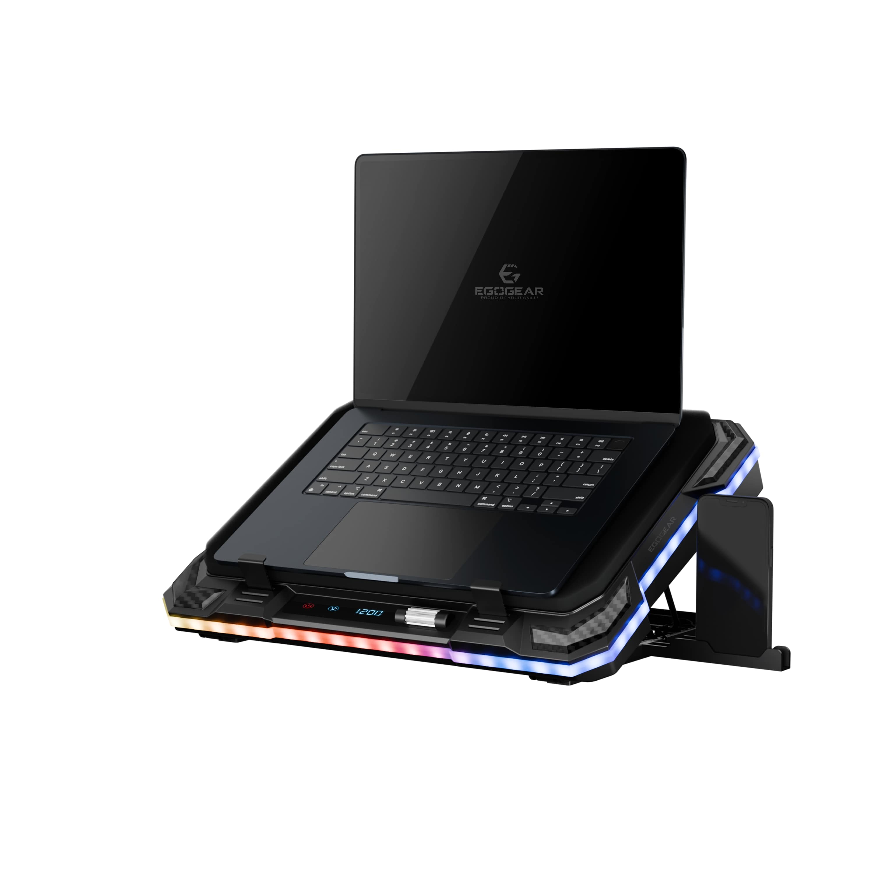 EgoGear - PCH40 - Base de refroidissement Stormbase RGB LED pour PC