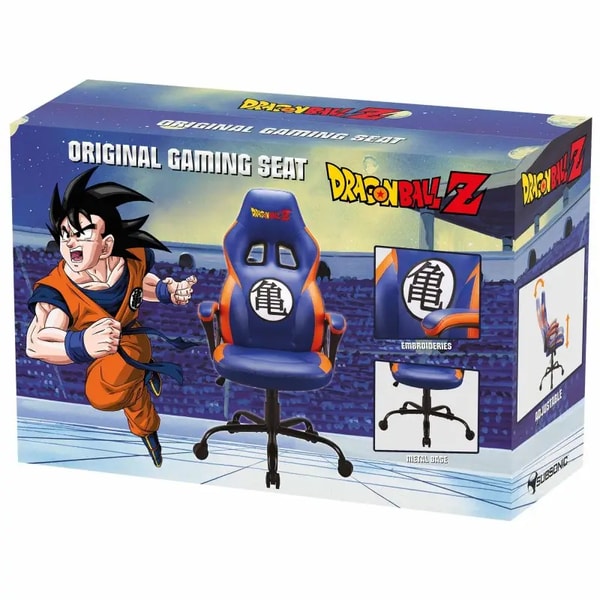 Subsonic - Dragon Ball Z - Chaise Gaming Bleu et Orange - flash vidéo
