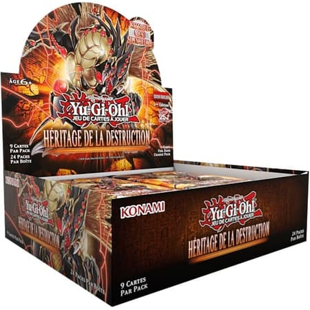 Yu-Gi-Oh! JCC - Display de Pack de Booster Héritage de la Destruction (24 Boosters) - flash vidéo