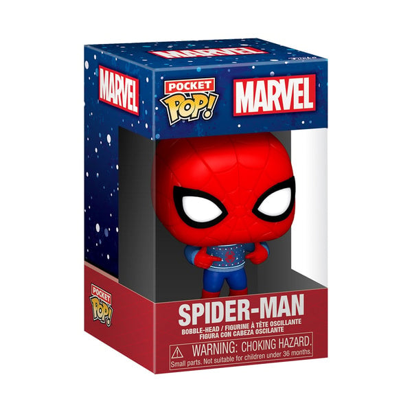 Funko Pocket Pop! & Tee: Marvel - Holiday Spiderman - XL - flash vidéo