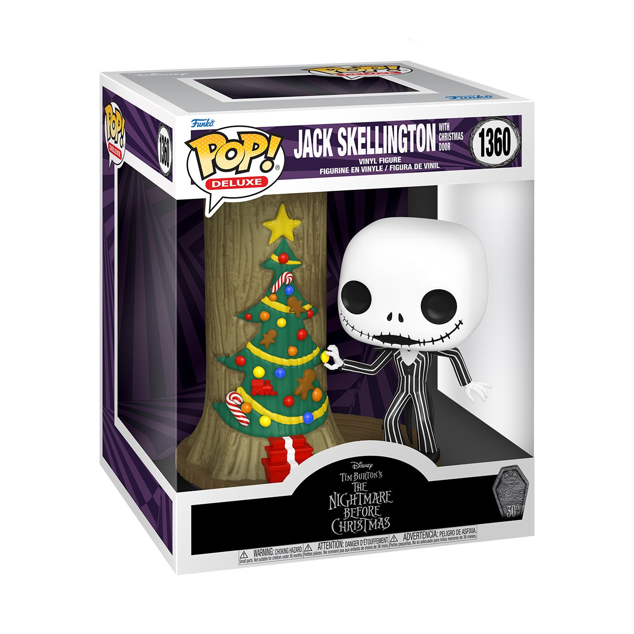 Funko Pop! Deluxe: The Nightmare Before Christmas 30th Anniversary - Jack (with Christmas Holiday Door)