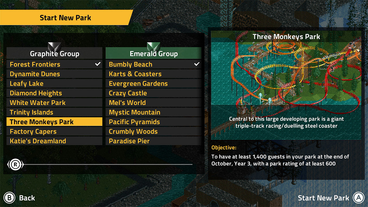 Rollercoaster Tycoon Classic - flash vidéo