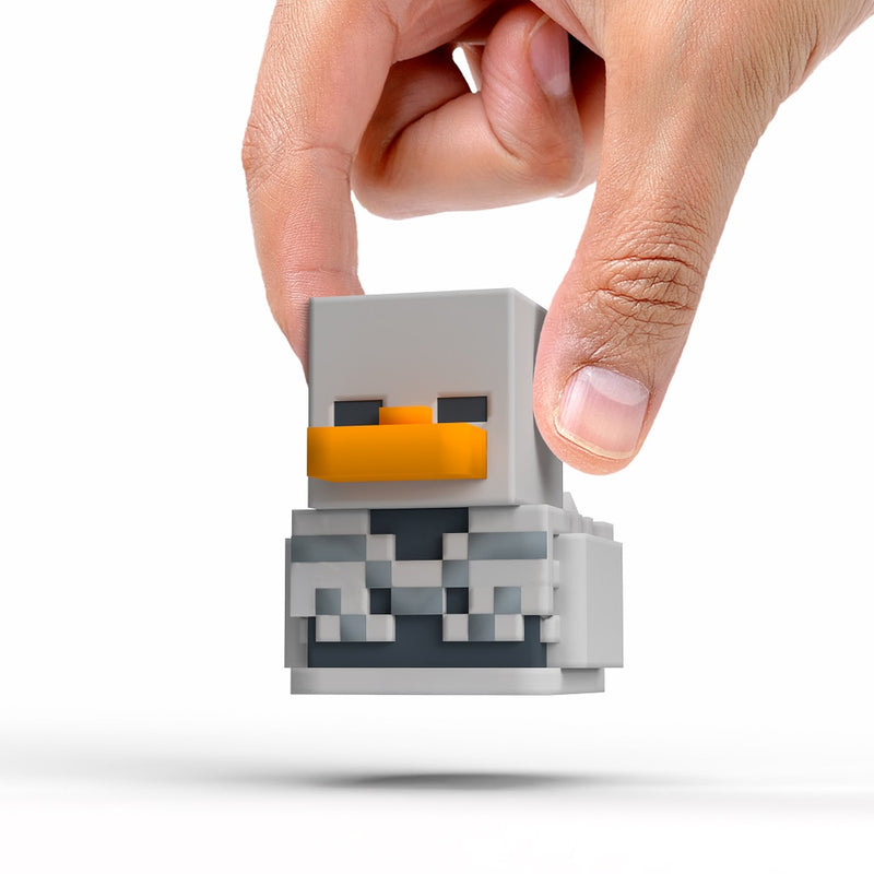 Numskull - Mini TUBBZ Canard de bain - Minecraft - Squelette (Édition baignoire) - 5cm