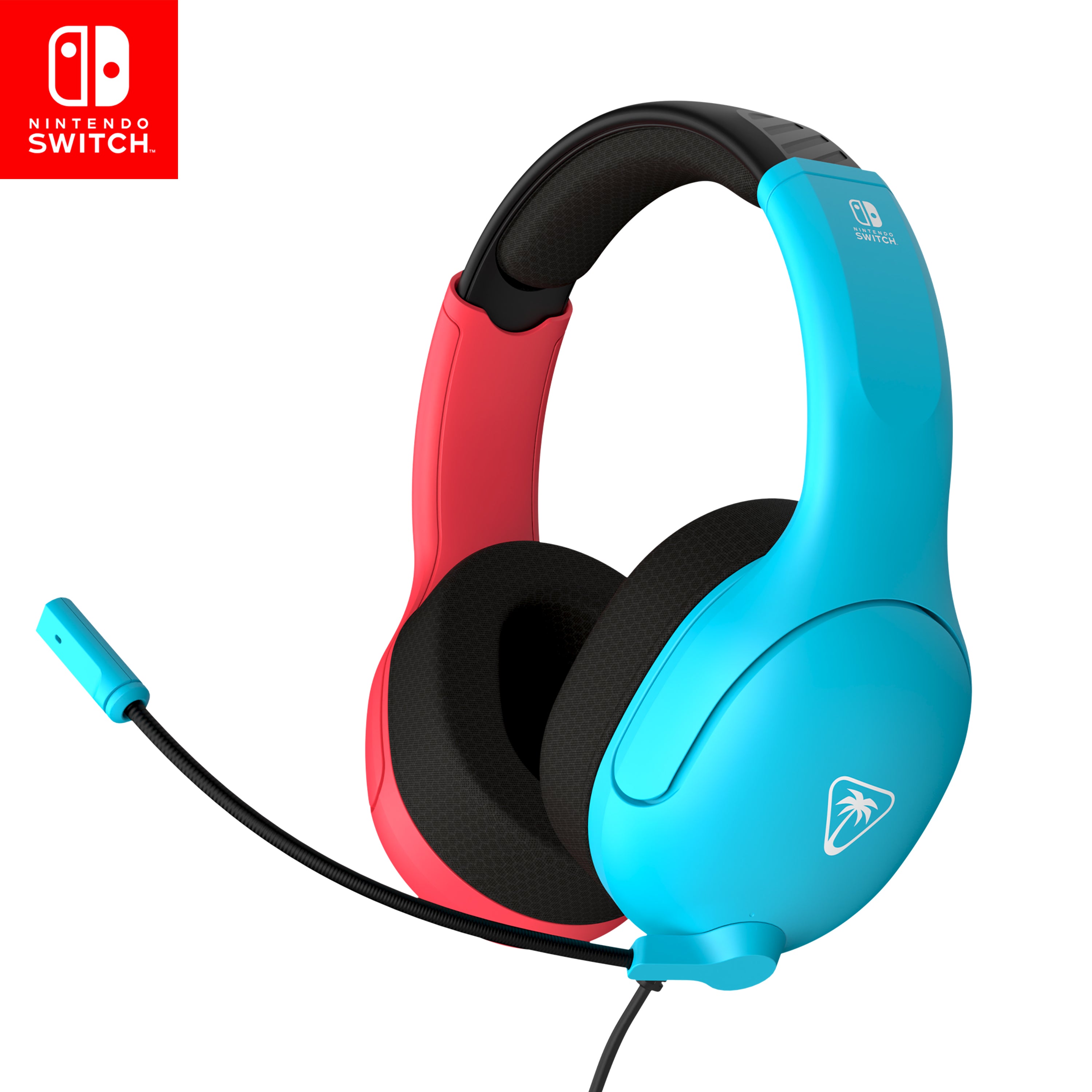 Turtle Beach - Casque de jeu filaire Airlite Fit Rouge et Bleu pour Nintendo Switch, Switch Lite et Switch modèle OLED