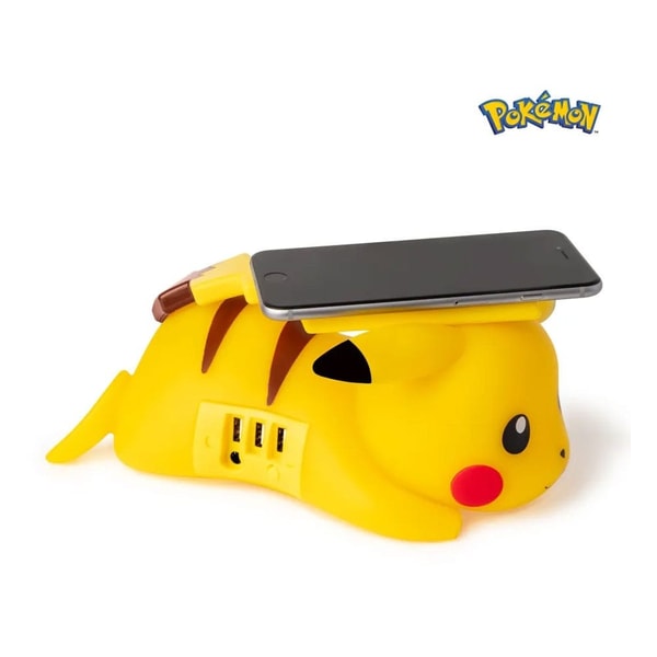 Pokémon - Chargeur sans fil pour smartphone Pikachu - flash vidéo