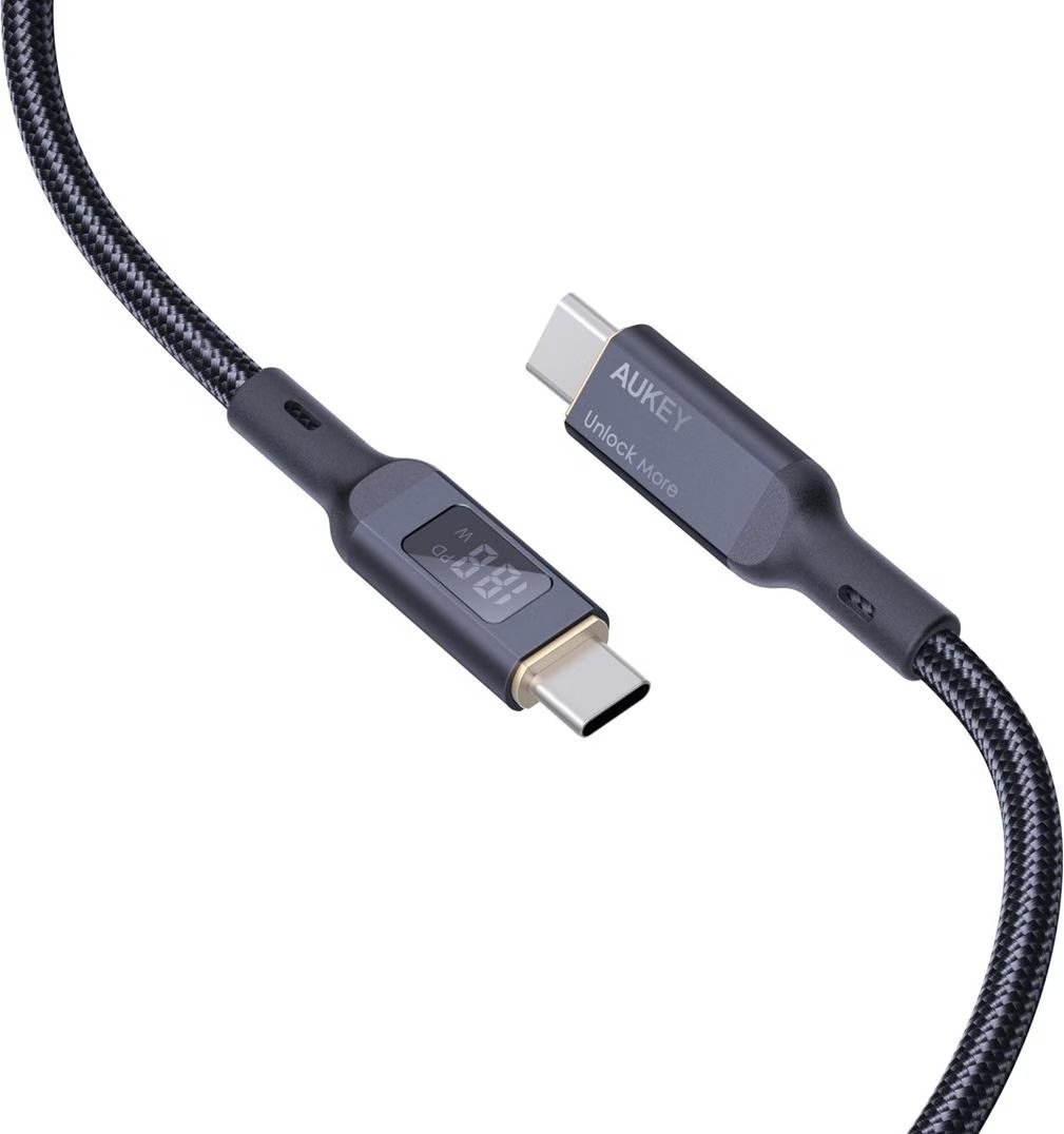 Aukey - Câble USB-C vers USB-C LCD Display - flash vidéo