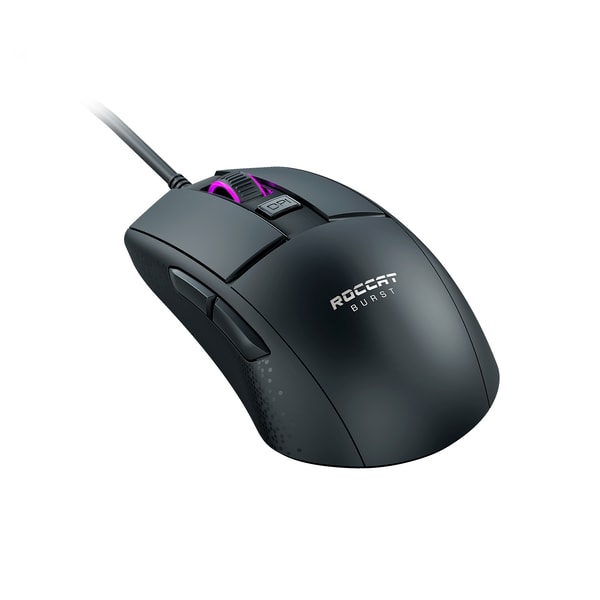 Roccat - Souris de jeu filaire Burst Core optique ultralégère Noire - flash vidéo