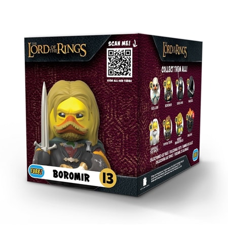 Best of TUBBZ Boîte Canard de bain - Le Seigneur des Anneaux - Boromir - 9cm - flash vidéo