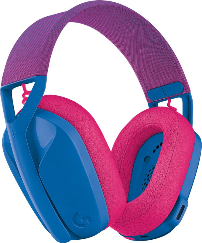 Logitech Casque de jeu sans fil Lightspeed G435 Bleu et Framboise pour PS5, PS4, PC et Mac