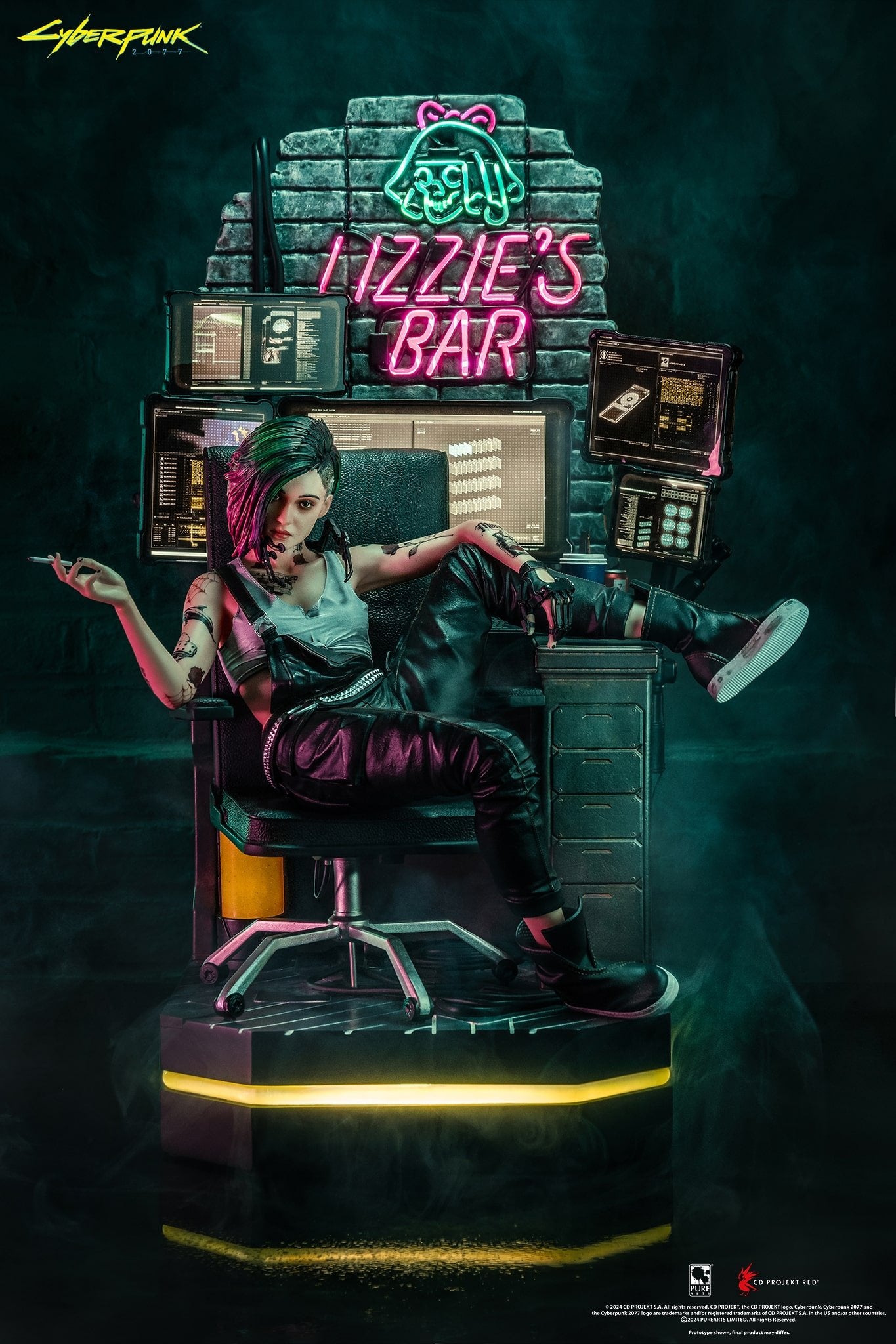 PureArts - 1:4 Scale Statues - Cyberpunk 2077 - Judy Alvarez Statue 51cm - flash vidéo
