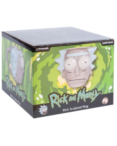 Rick & Morty - Rick Head Sculpted Mug - flash vidéo