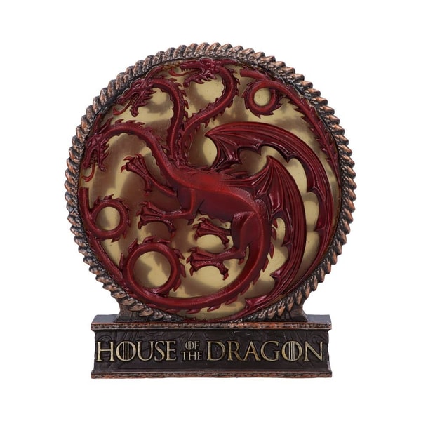 Nemesis Now - House of the Dragon - Lampe Emblème Targaryen 20.5cm - flash vidéo