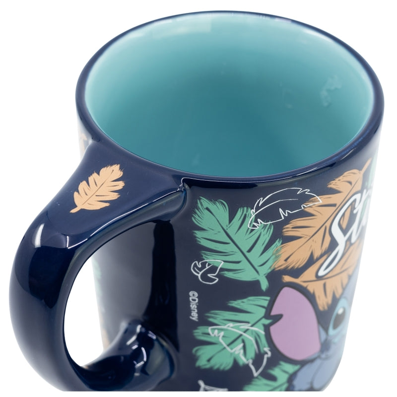 Disney - Tasse en céramique anti-goutte Ohana Stitch - 300ml - flash vidéo