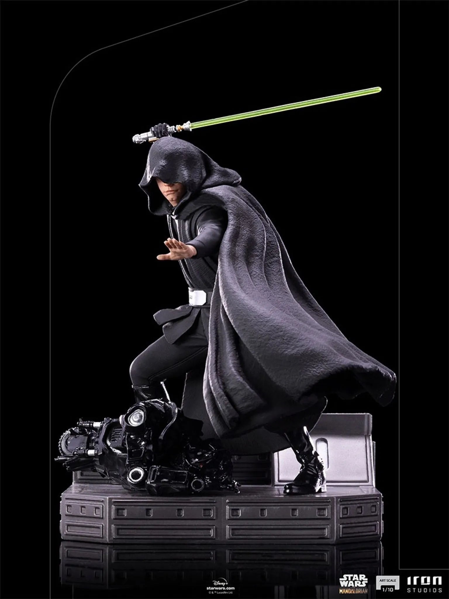 Iron Studios - Arts Scale 1/10 - The Mandalorian - Luke Skywalker (Combar Version) Statue 24cm - flash vidéo