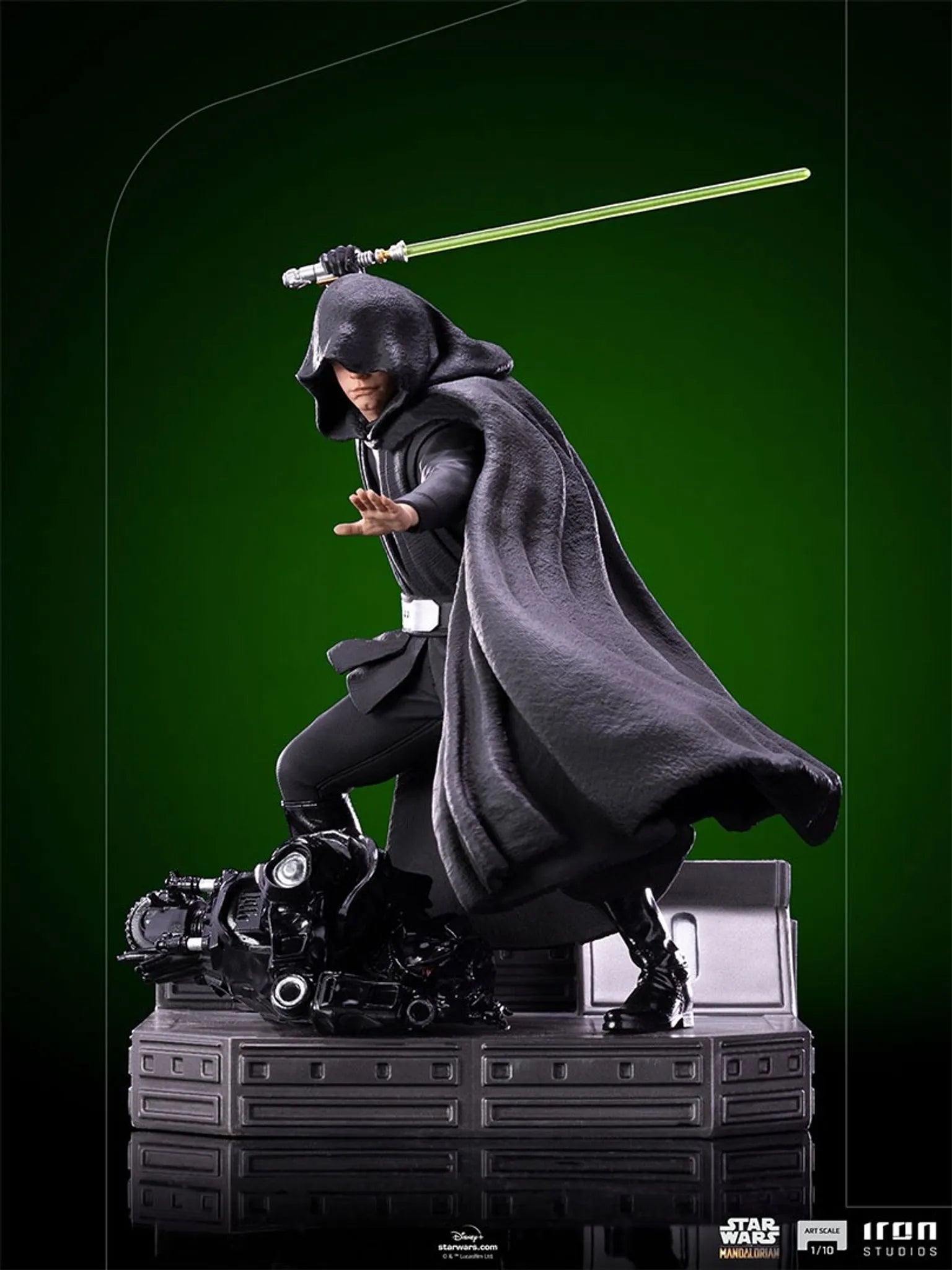 Iron Studios - Arts Scale 1/10 - The Mandalorian - Luke Skywalker (Combar Version) Statue 24cm - flash vidéo