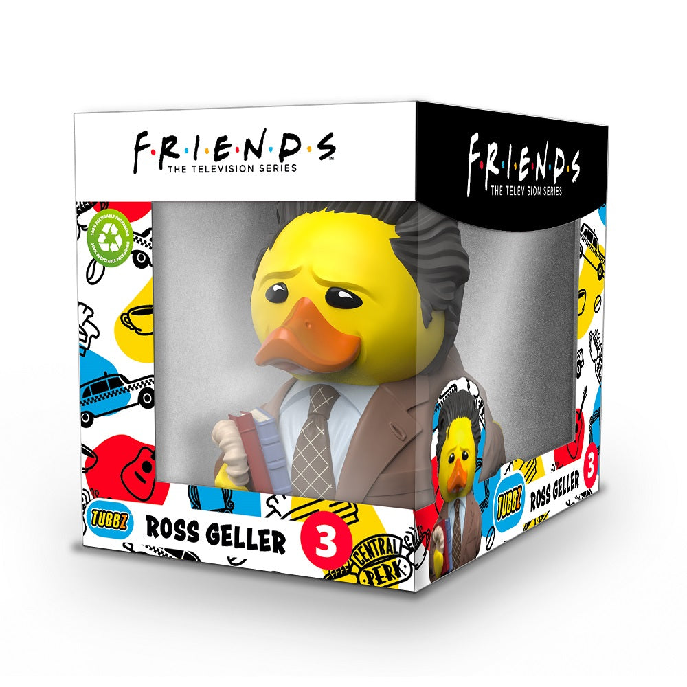 Numskull - Best of TUBBZ Boîte Canard de bain - Friends - Ross Geller - 9cm - flash vidéo