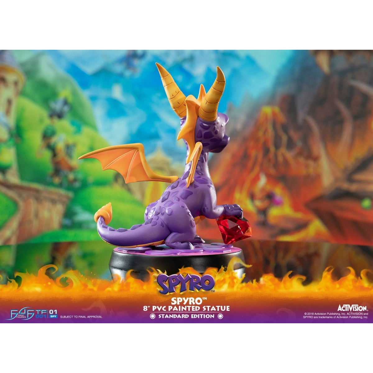 First 4 Figures - Spyro the Dragon - Spyro Statue Edition Standard 20cm - flash vidéo