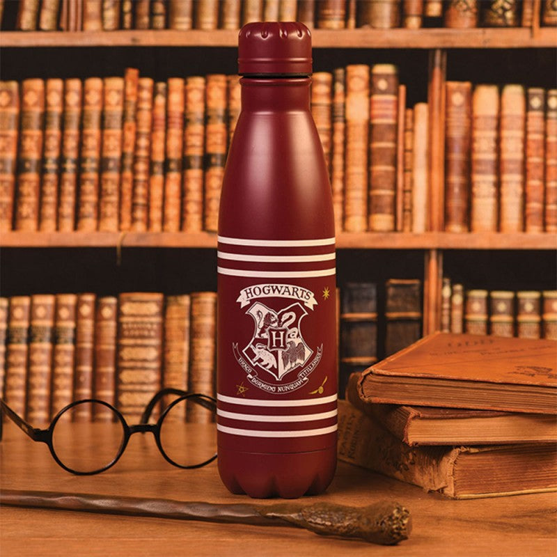 Harry Potter (écusson et rayures) Bouteille d'Eau en Métal 550 ml