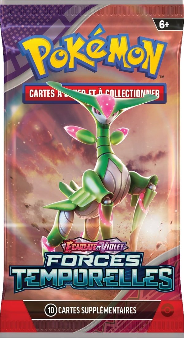 Pokémon JCC - Écarlate et Violet - Pack de Booster Forces Temporelles (Display x36) - flash vidéo